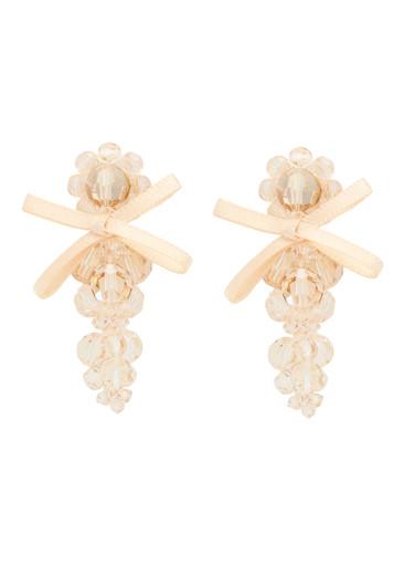 Petite Bow crystal-embellished earrings by SIMONE ROCHA
