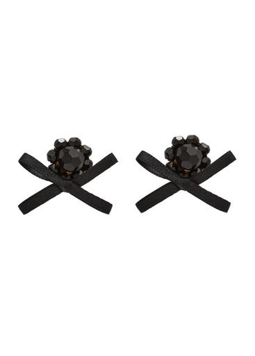 Petite Bow crystal-embellished stud earrings by SIMONE ROCHA