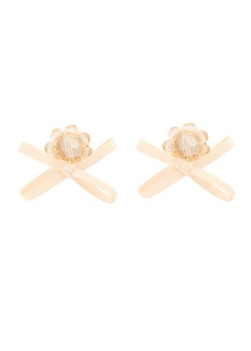 Petite Bow crystal-embellished stud earrings by SIMONE ROCHA