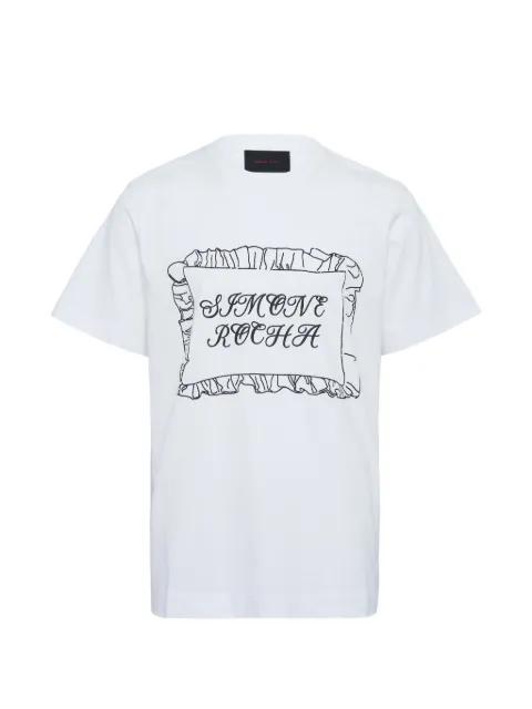 Pillowcase-logo T-shirt by SIMONE ROCHA