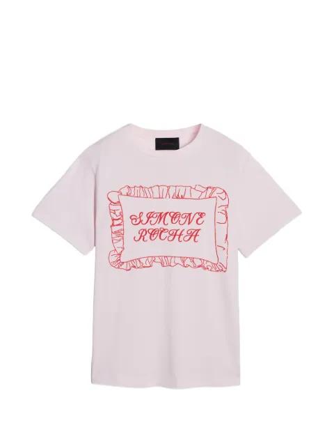 Pillowcase logo-print T-shirt by SIMONE ROCHA