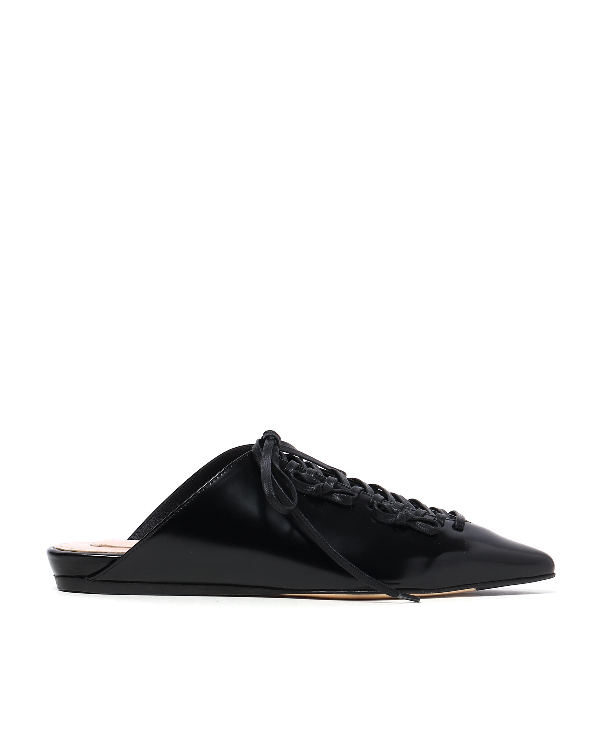 Pointed toe lace-up mules by SIMONE ROCHA