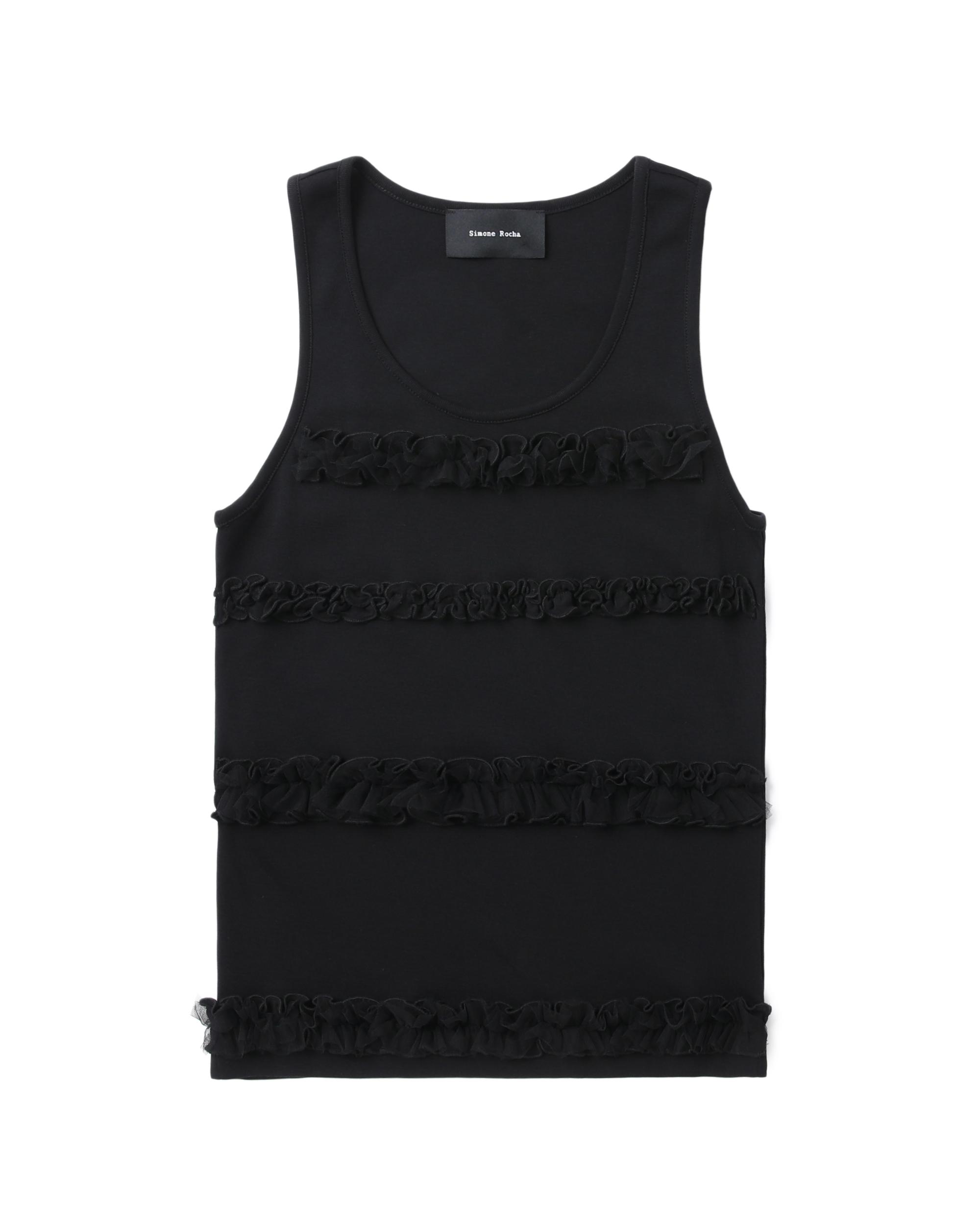 Ruffle frill tank top by SIMONE ROCHA