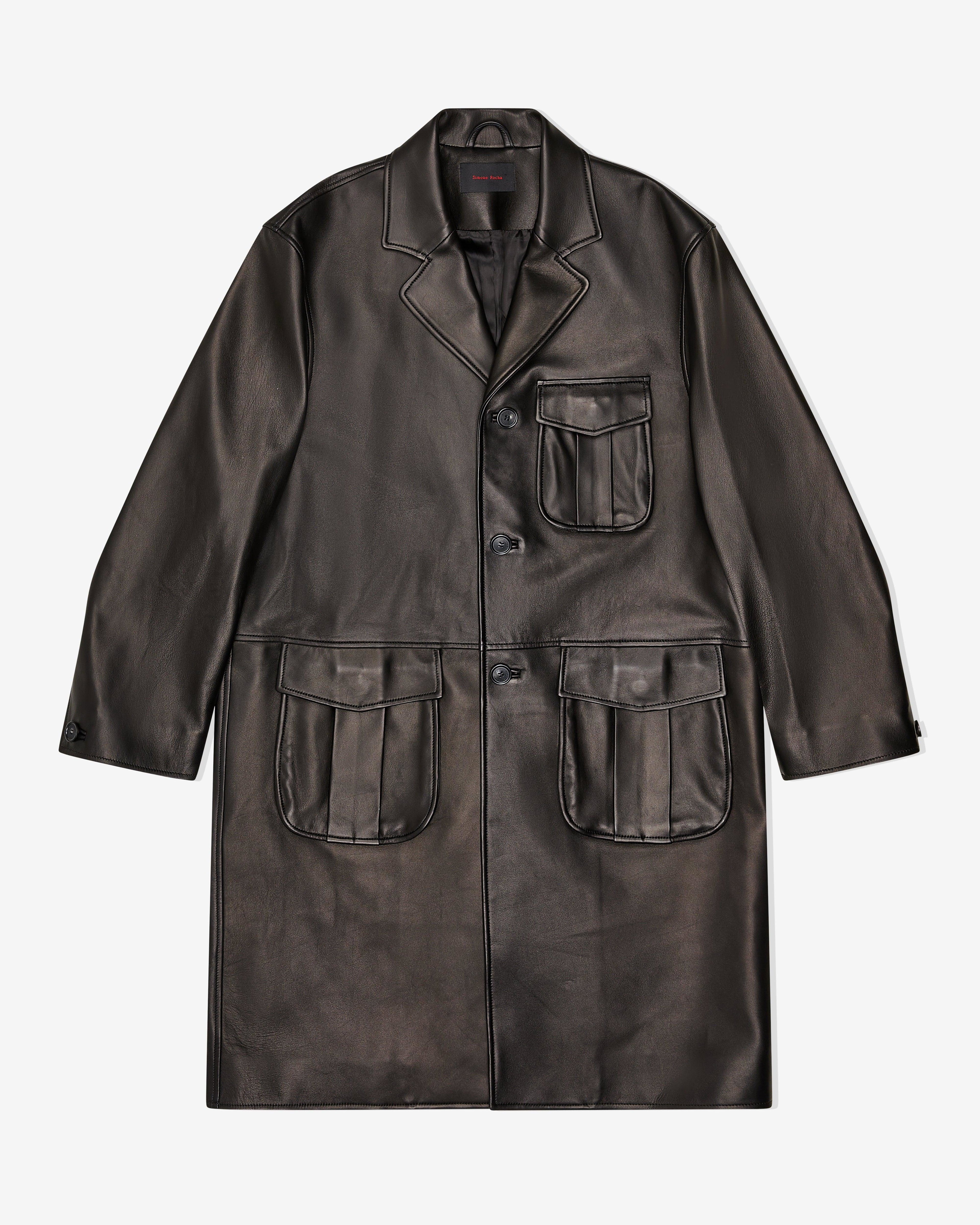 SIMONE ROCHA  - Men's Multi Pocket Car Coat - (Black) by SIMONE ROCHA