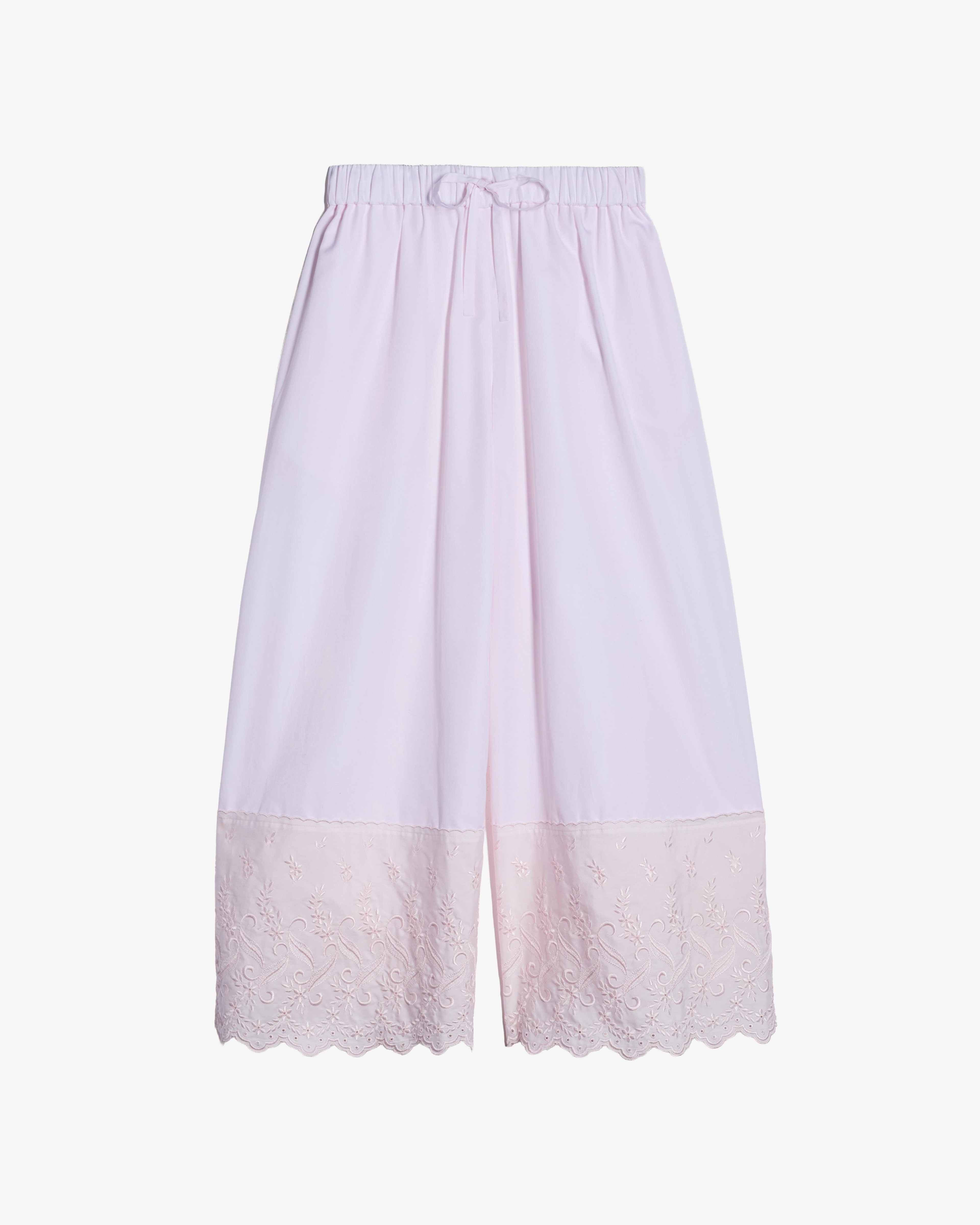 SIMONE ROCHA - Women's Cropped Trim Easy Trousers - (Pink) by SIMONE ROCHA