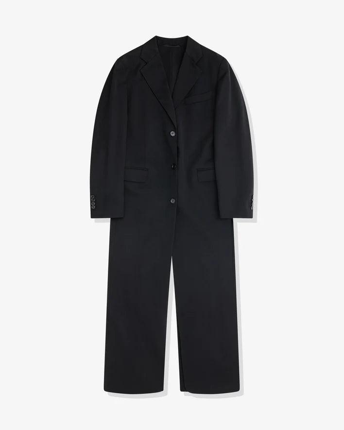 SIMONE ROCHA - Women's Deep Back Cut Out Long Tailored Coat - (Black) by SIMONE ROCHA