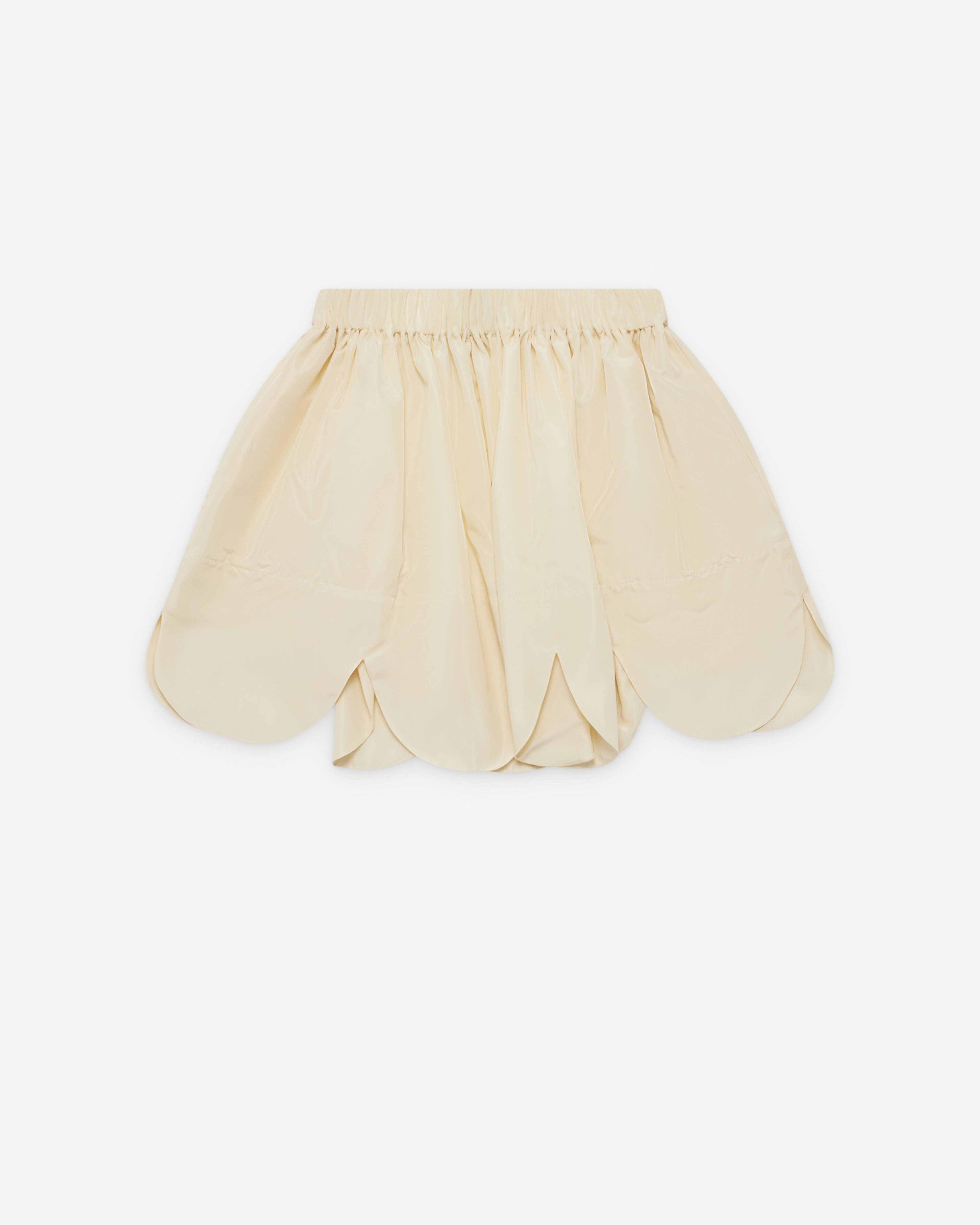 SIMONE ROCHA - Women's Petal Hem Mini Skirt - (Cream) by SIMONE ROCHA