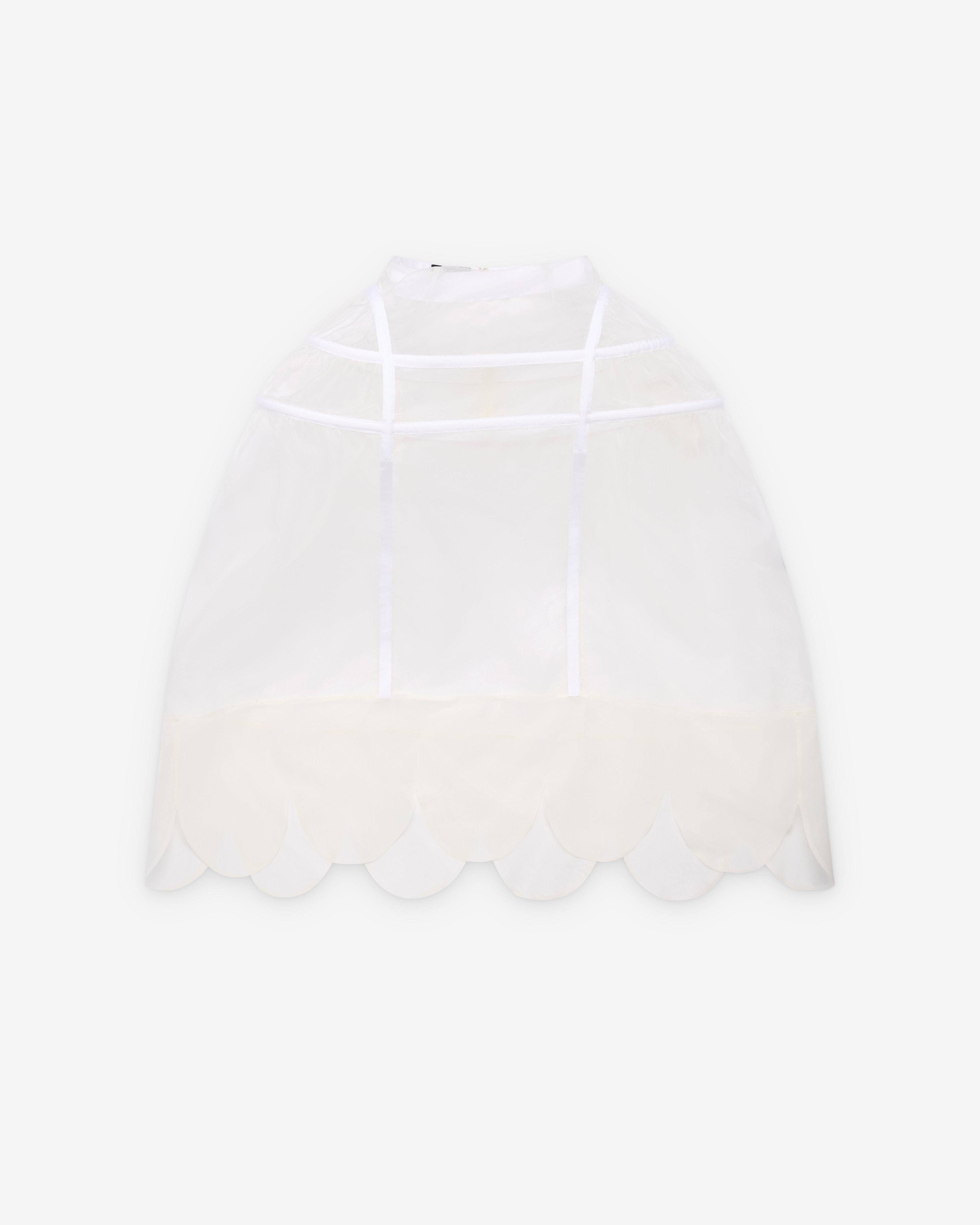 SIMONE ROCHA - Women's Sheer Hip Bustle Hoop Skirt - (Off-White) SS26 3204 0360-SS26-IVORY by SIMONE ROCHA