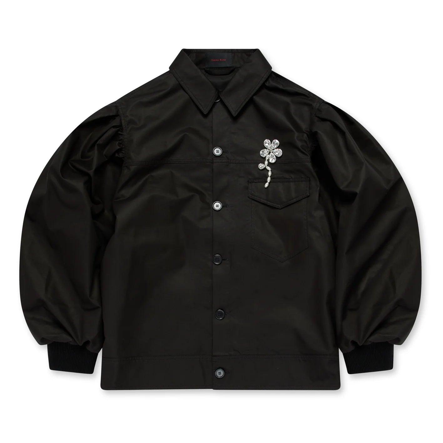 Simone Rocha - Menâ€™S Classic Workwear Jacket - (Black/Clear) by SIMONE ROCHA