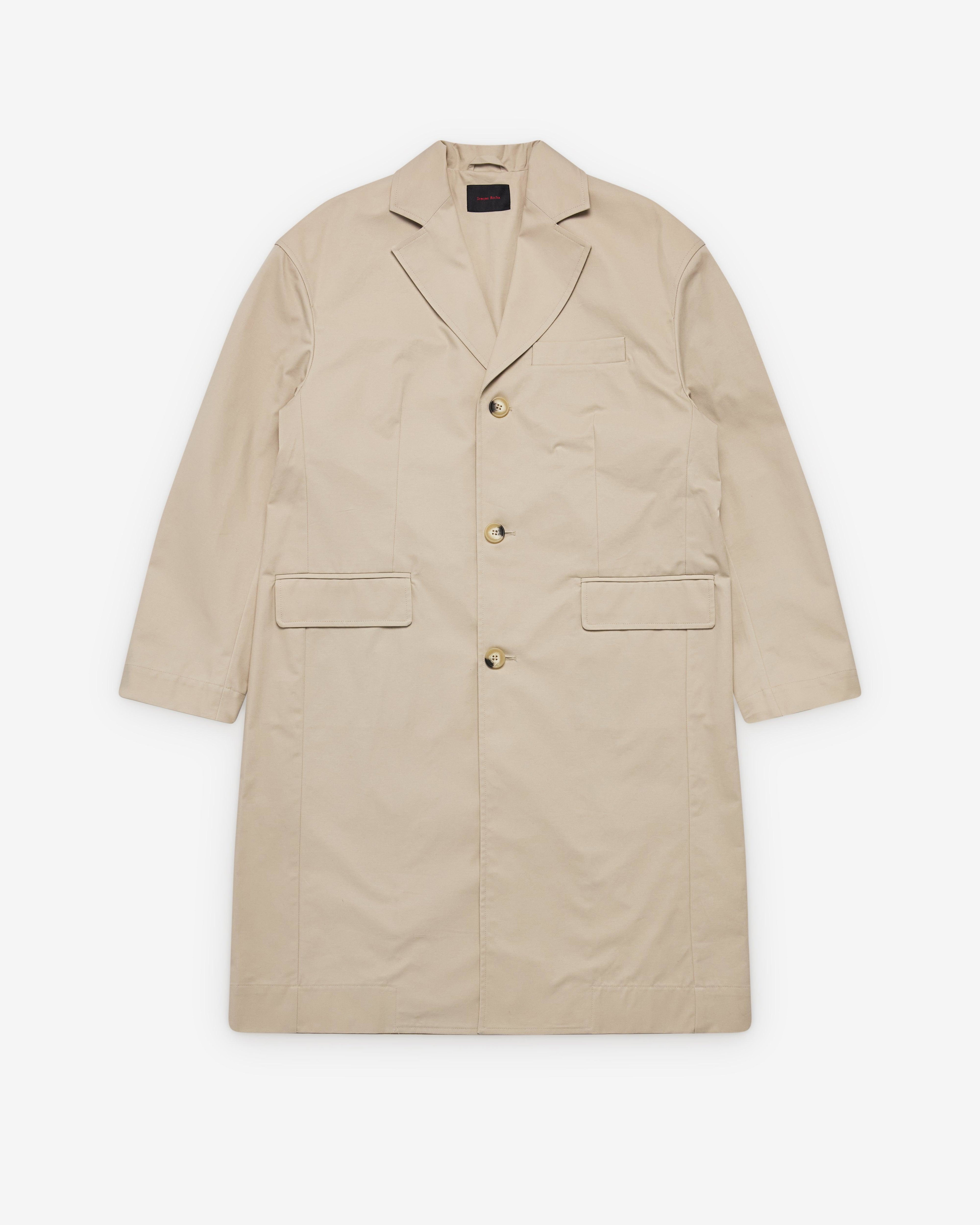 Simone Rocha - Men's Boxy Duster Coat - (Stone) by SIMONE ROCHA