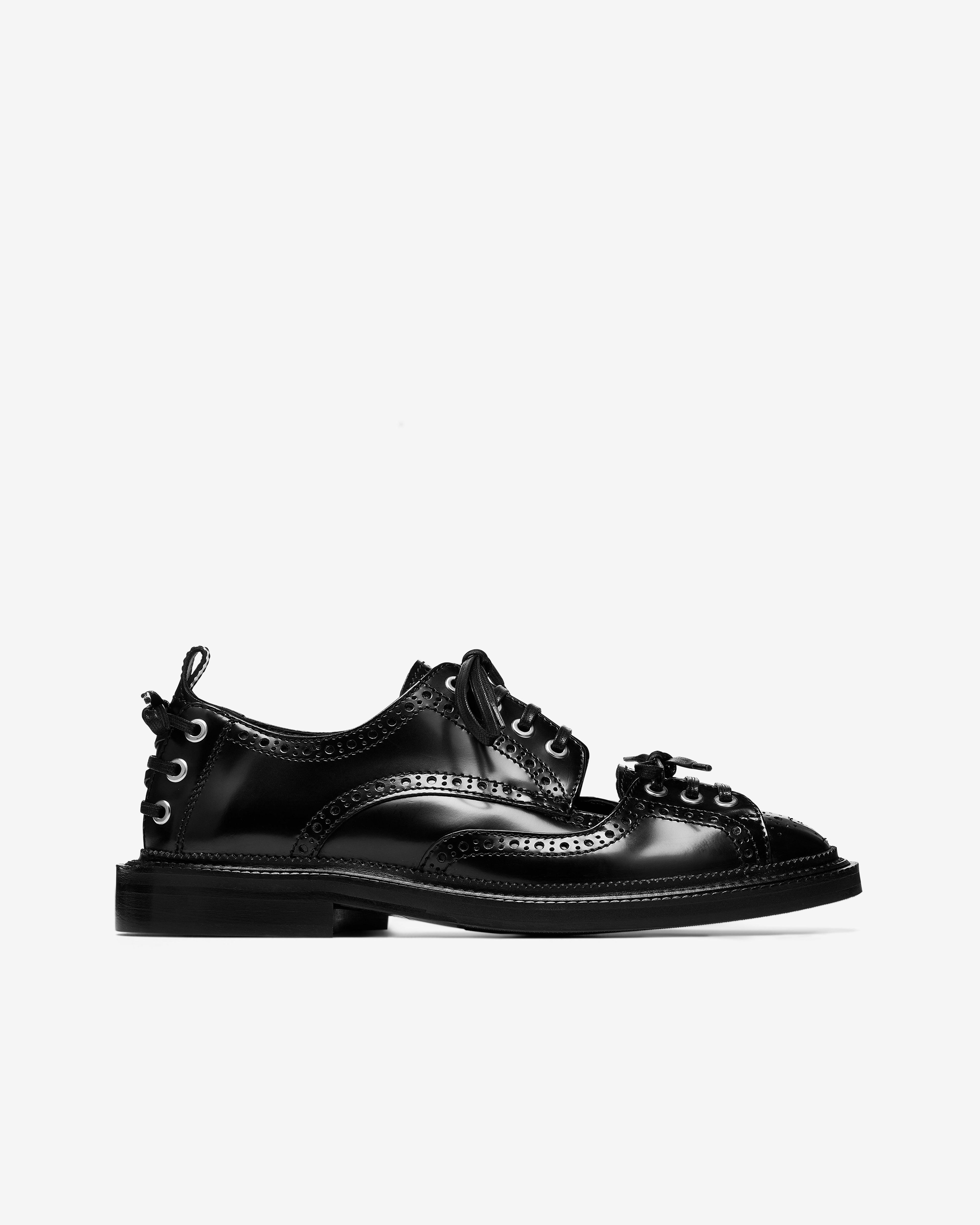 Simone Rocha - Men's Cut Out Multi Lace Brogue - (Black) by SIMONE ROCHA Simone Rocha - Men's Cut Out Multi Lace Brogue - (Black) by SIMONE ROCHA