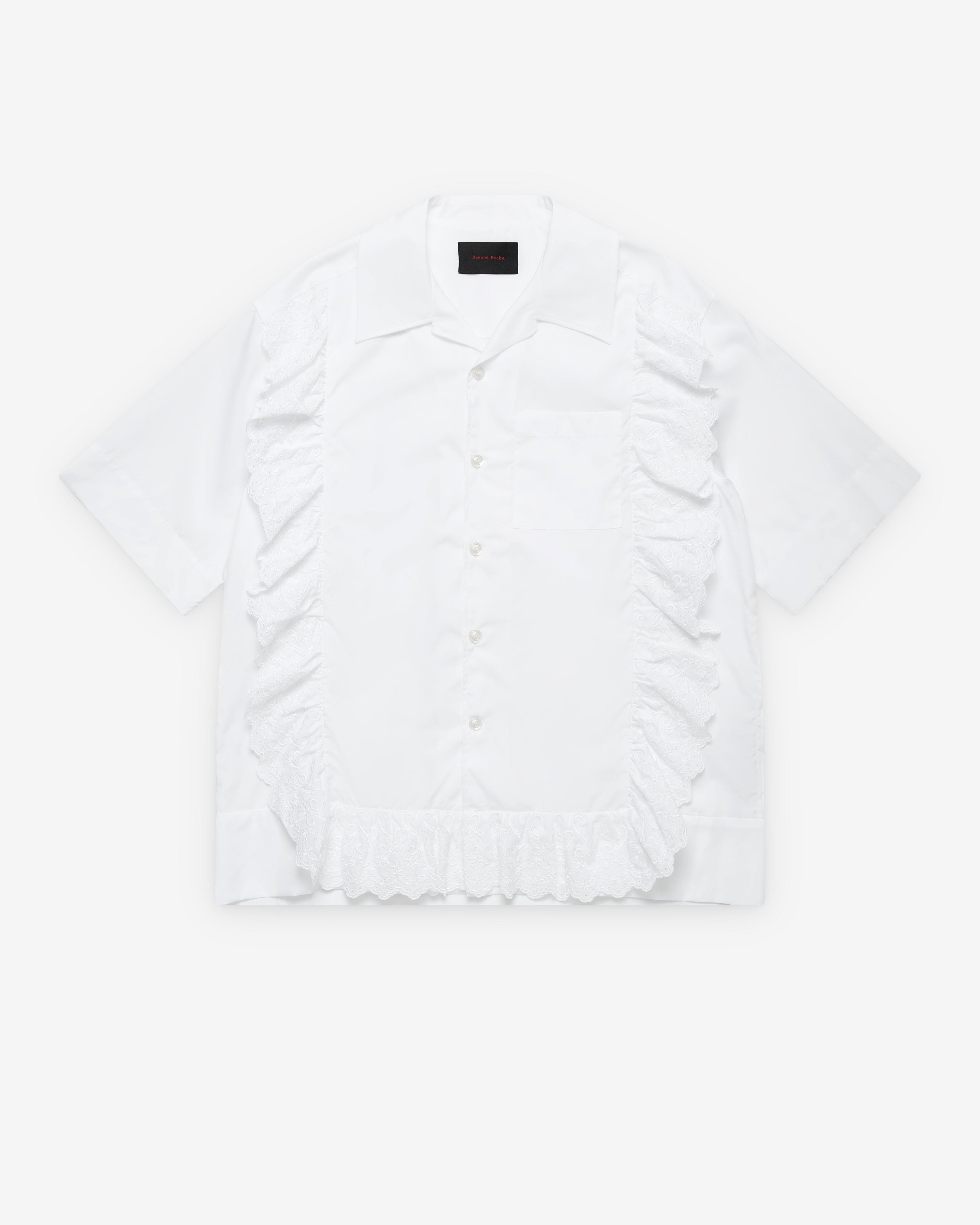 Simone Rocha - Men's Pillowcase Trim Shirt - (White) by SIMONE ROCHA