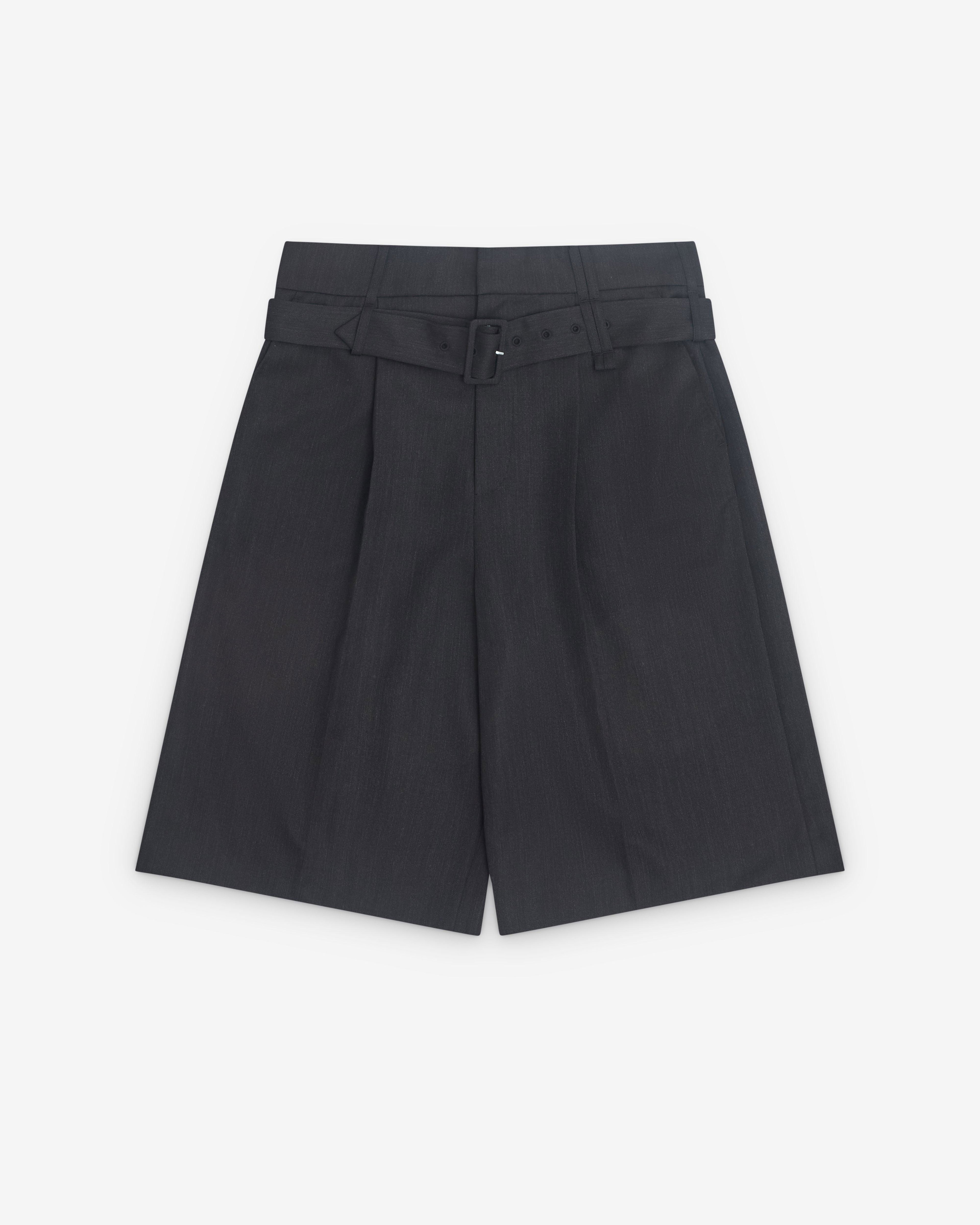 Simone Rocha - Men’s Wide Leg Shorts - (Charcoal) by SIMONE ROCHA