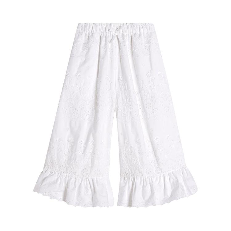 Simone Rocha Trim Drawstring Long Bloomer Trousers 'White' by SIMONE ROCHA