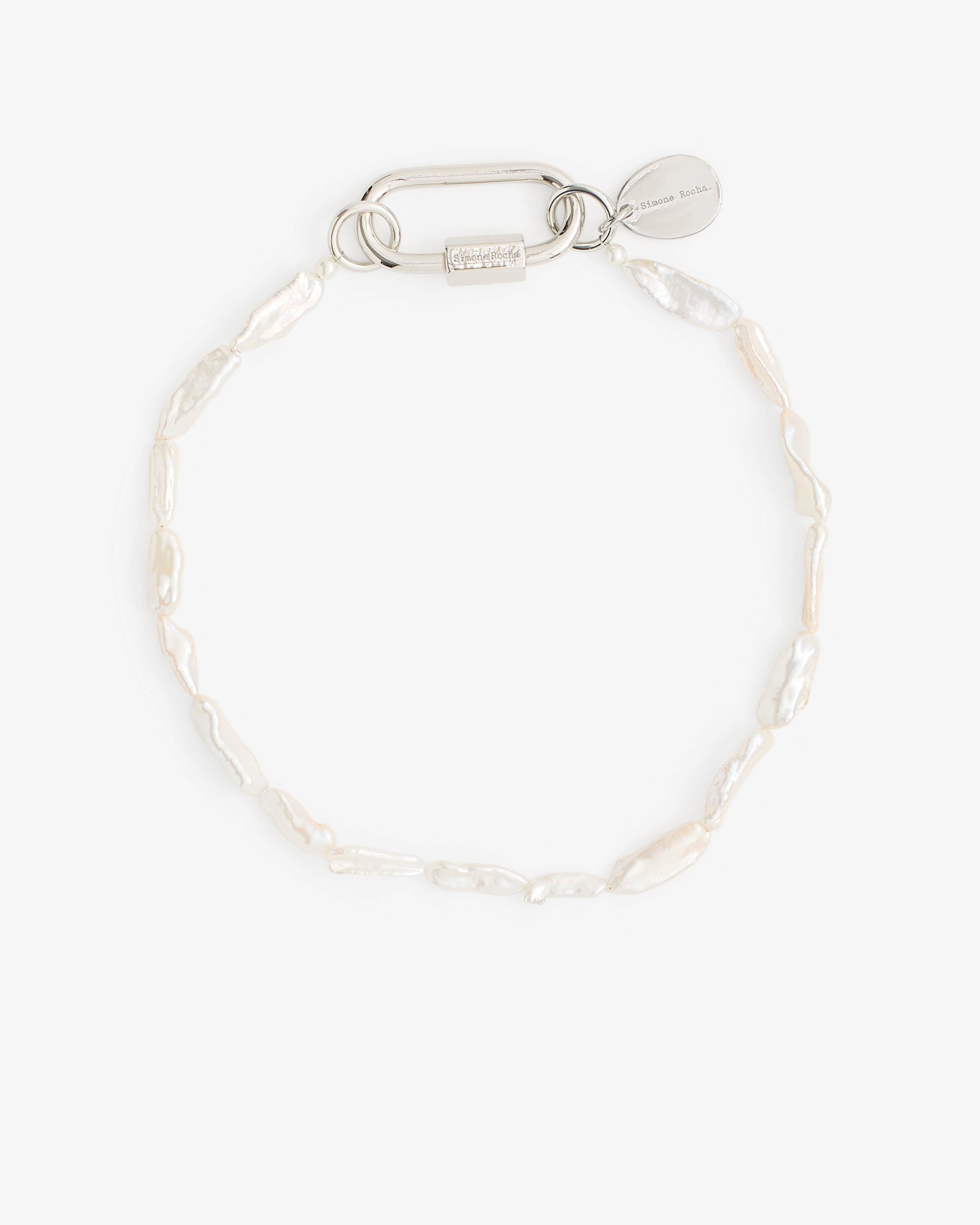 Simone Rocha - Women’s Carabiner Pearl Necklace - (Pearl) by SIMONE ROCHA