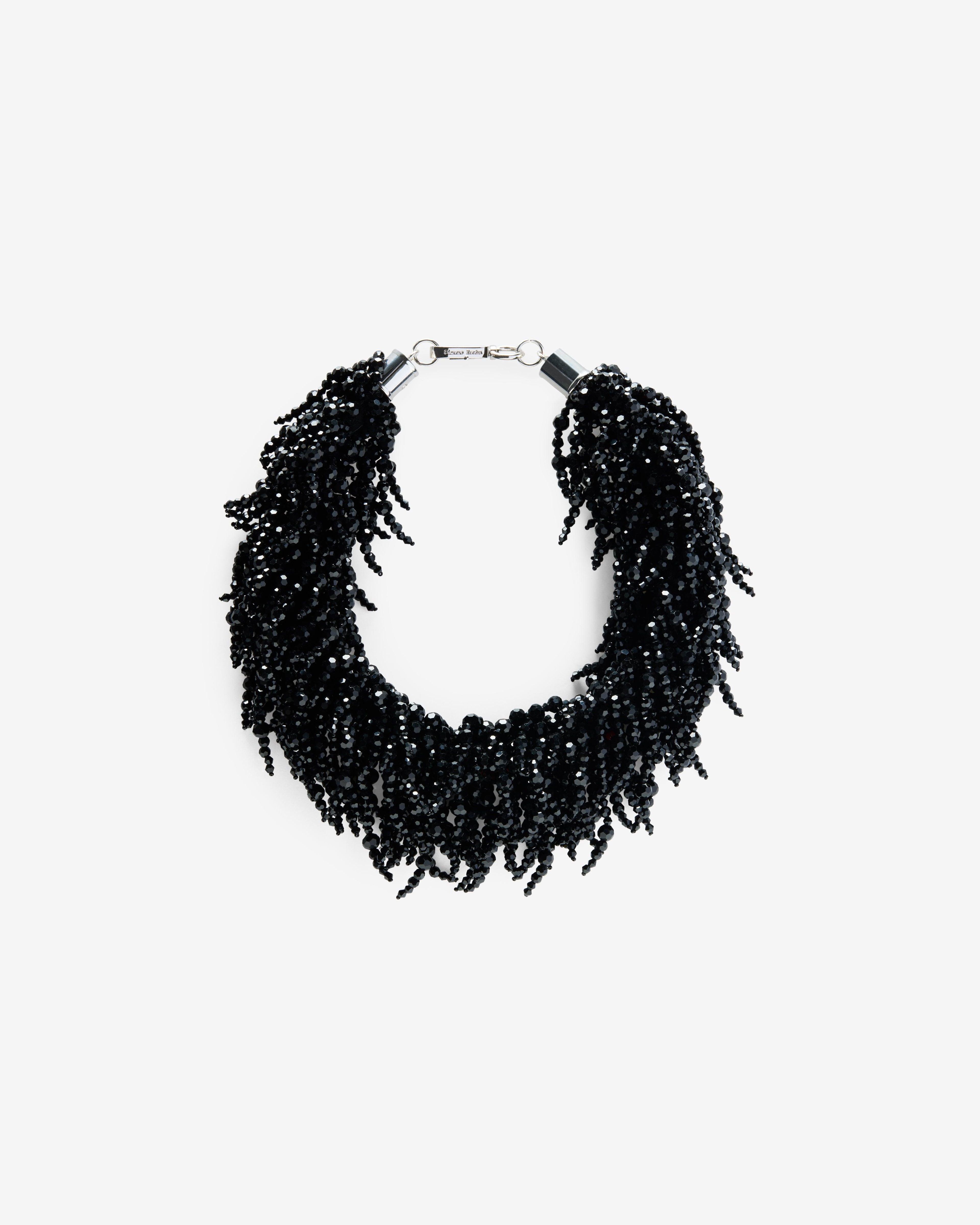 Simone Rocha - Women's Cascading Crystal Tassle Necklace - (Jet) by SIMONE ROCHA