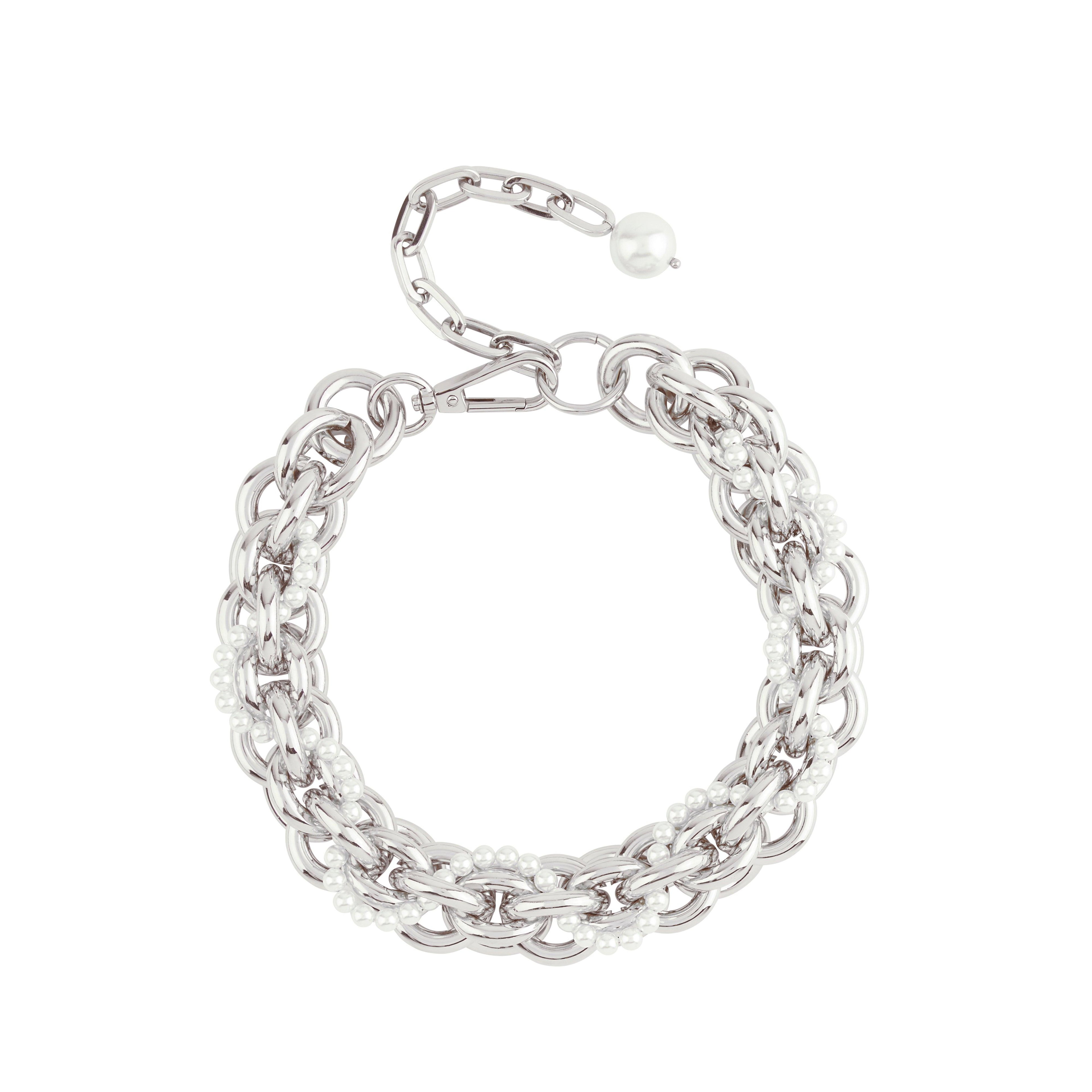 Simone Rocha - Women’s Chain Necklace with Pearl Strand - (Pearl) by SIMONE ROCHA
