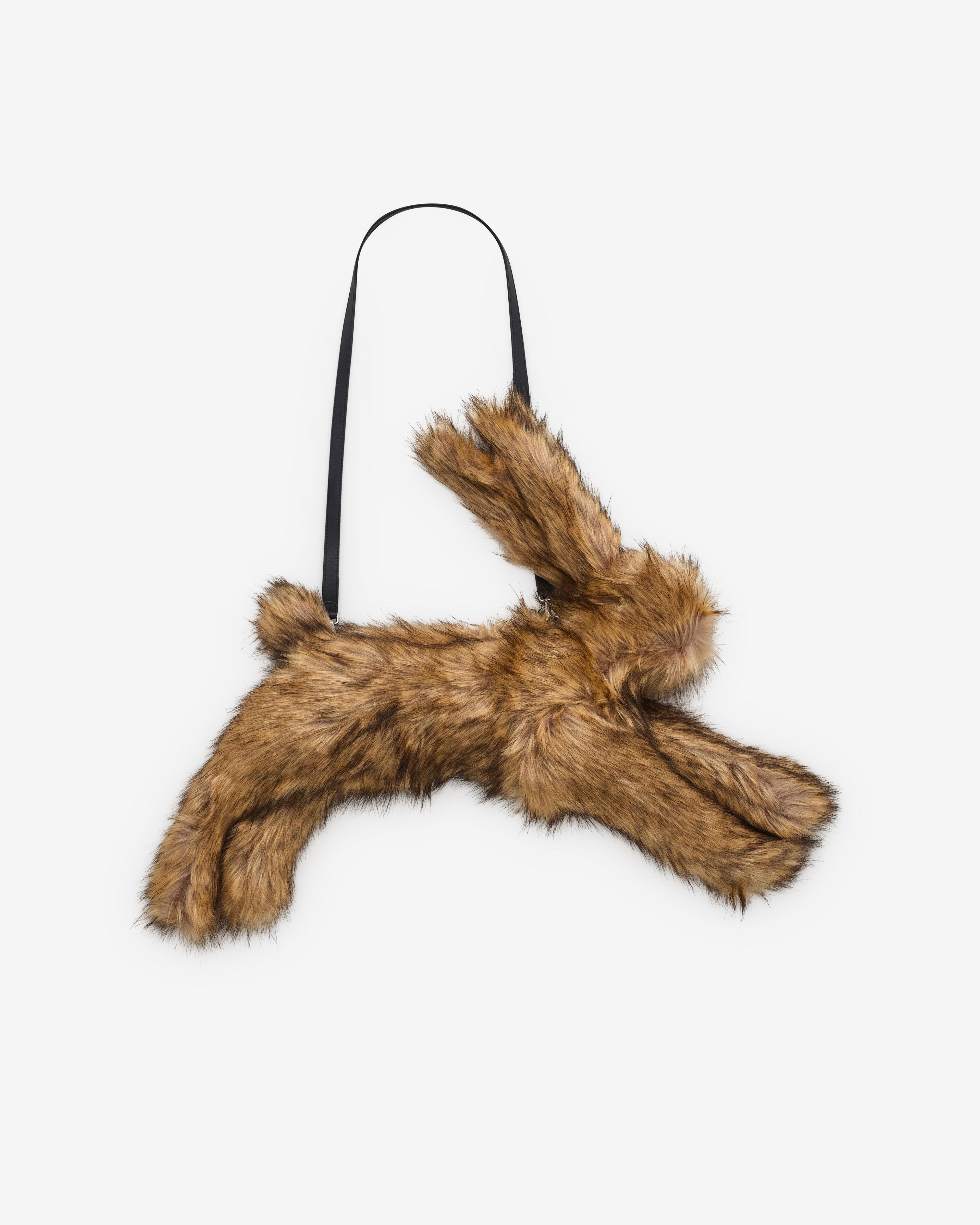 Simone Rocha - Women’s Faux Fur Hare Crossbody Bag - (Brown) by SIMONE ROCHA