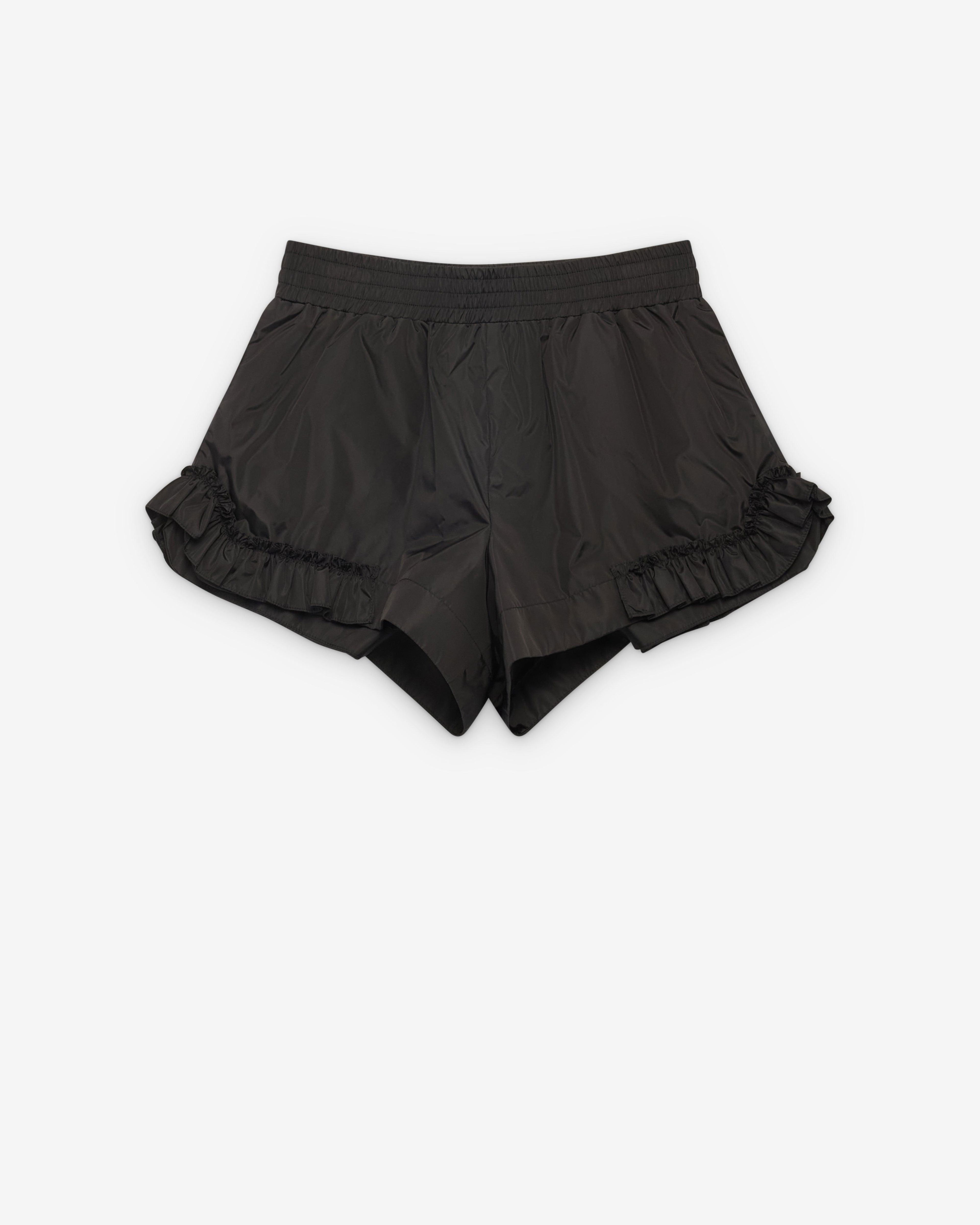 Simone Rocha - Women's Frill Track Shorts - (Black) by SIMONE ROCHA