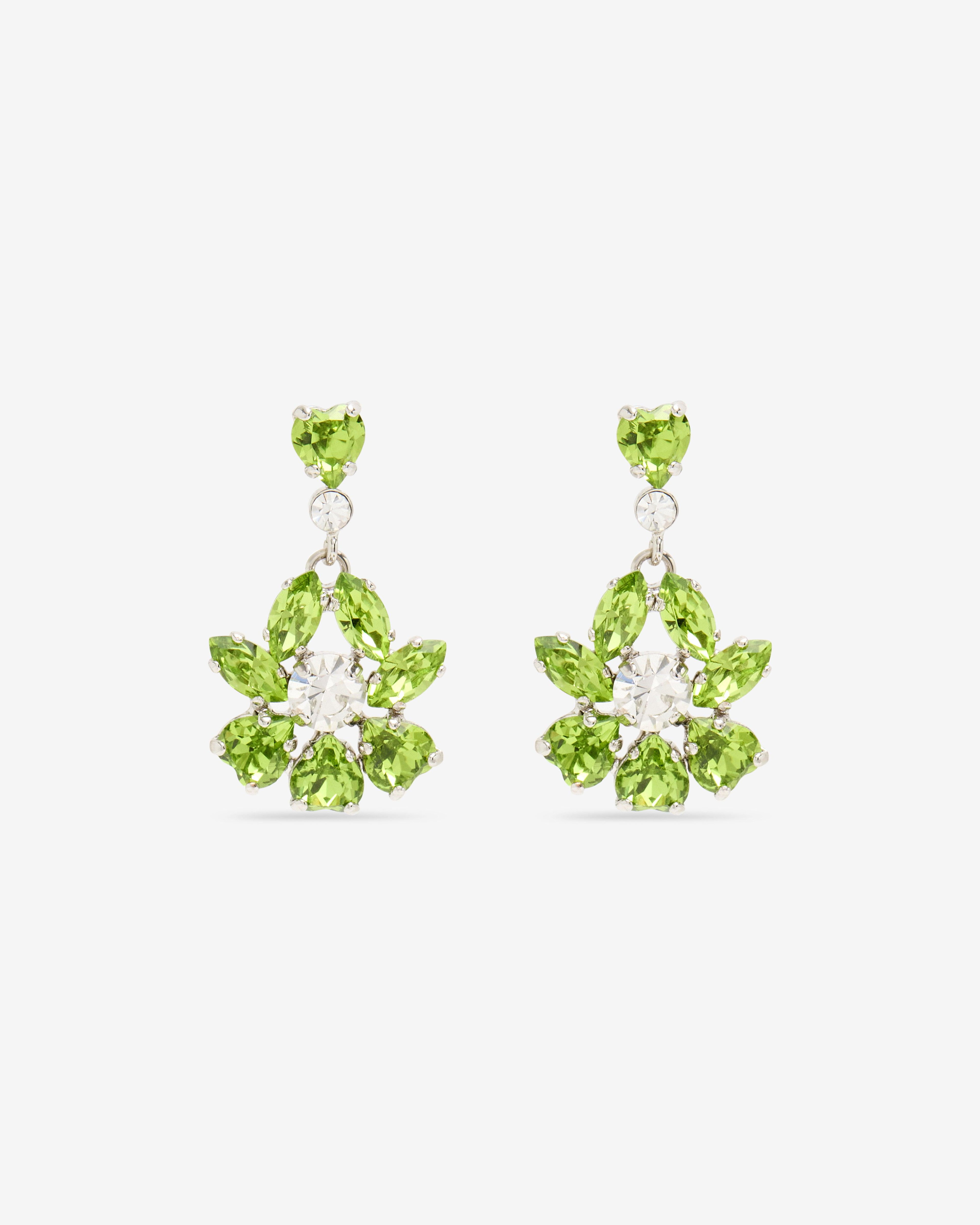 Simone Rocha - Women's Heartbloom Drop Earrings - (Green) by SIMONE ROCHA