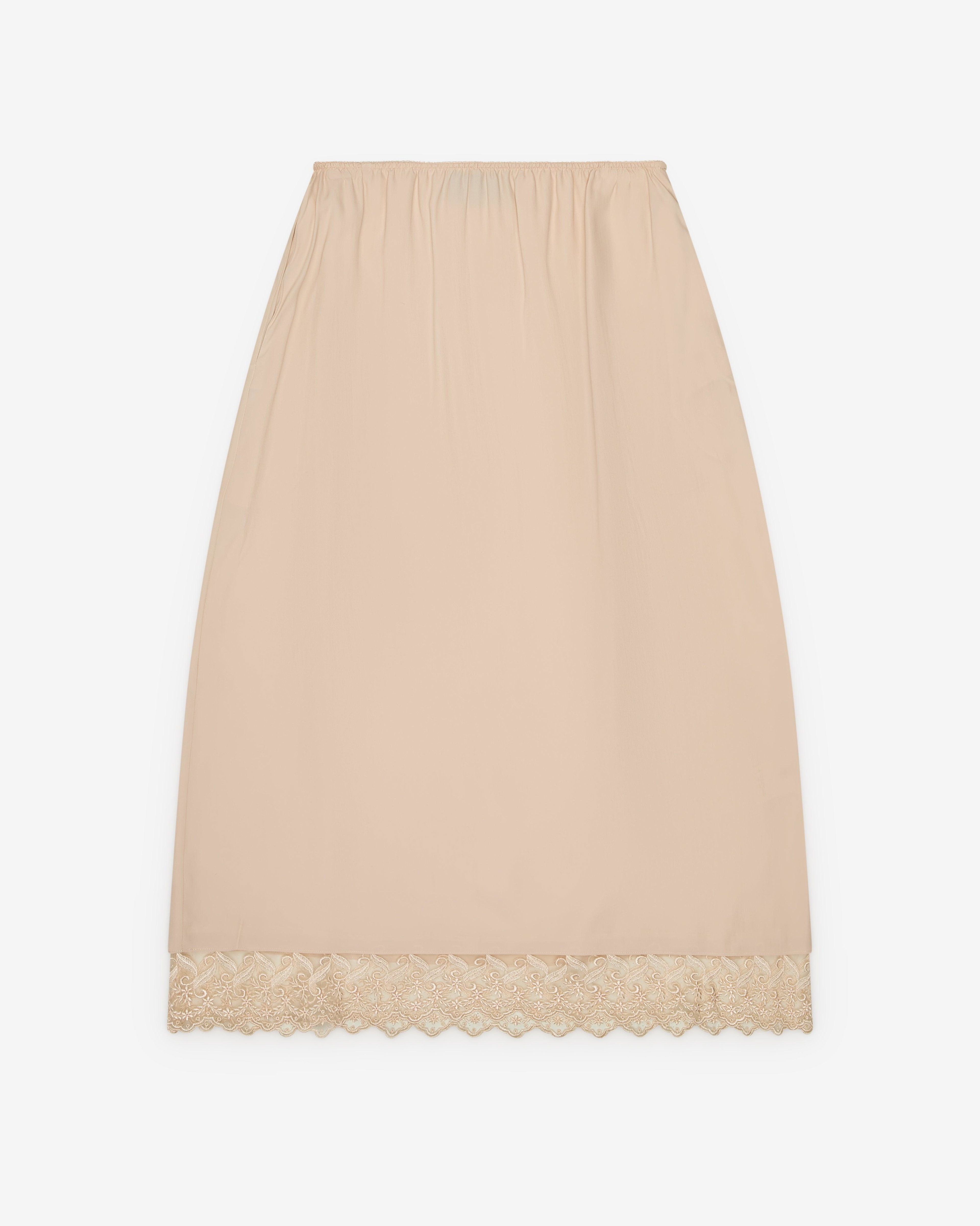 Simone Rocha - Women's Lace Trim Negligee Skirt - (Nude) by SIMONE ROCHA