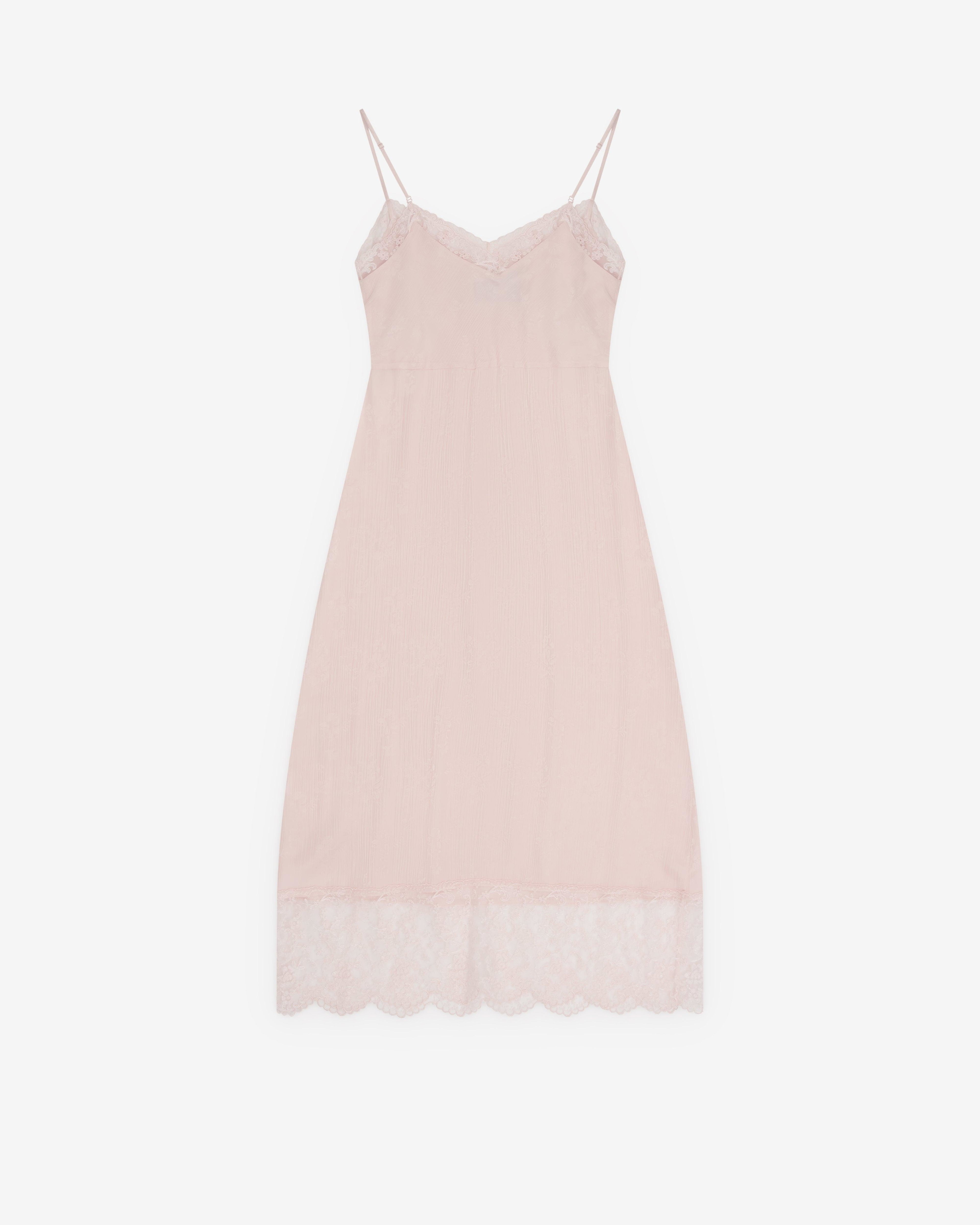 Simone Rocha - Women’s Lace Trim Slip Dress - (Blush) by SIMONE ROCHA