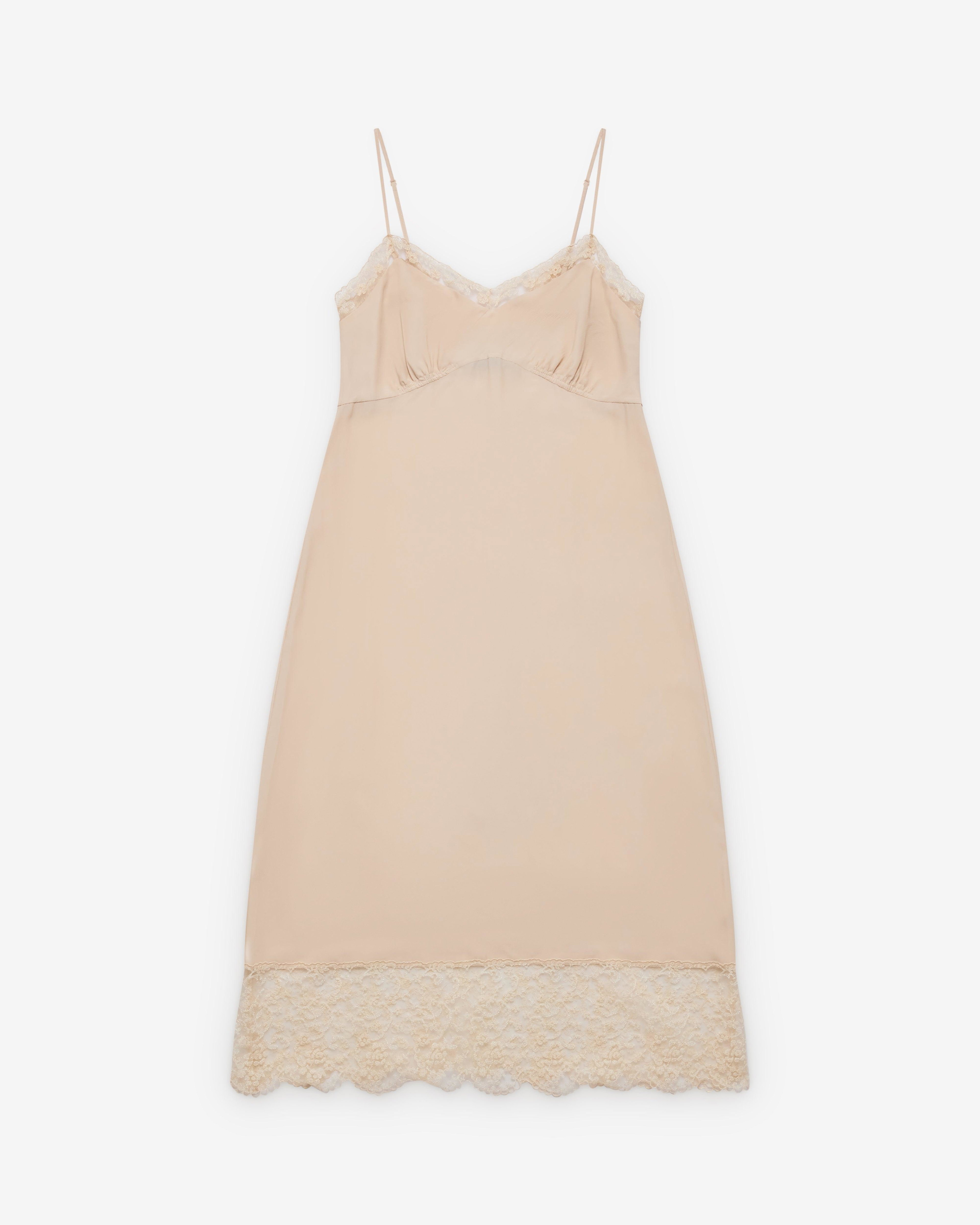 Simone Rocha - Women's Lace Trim Slip Dress - (Nude) by SIMONE ROCHA