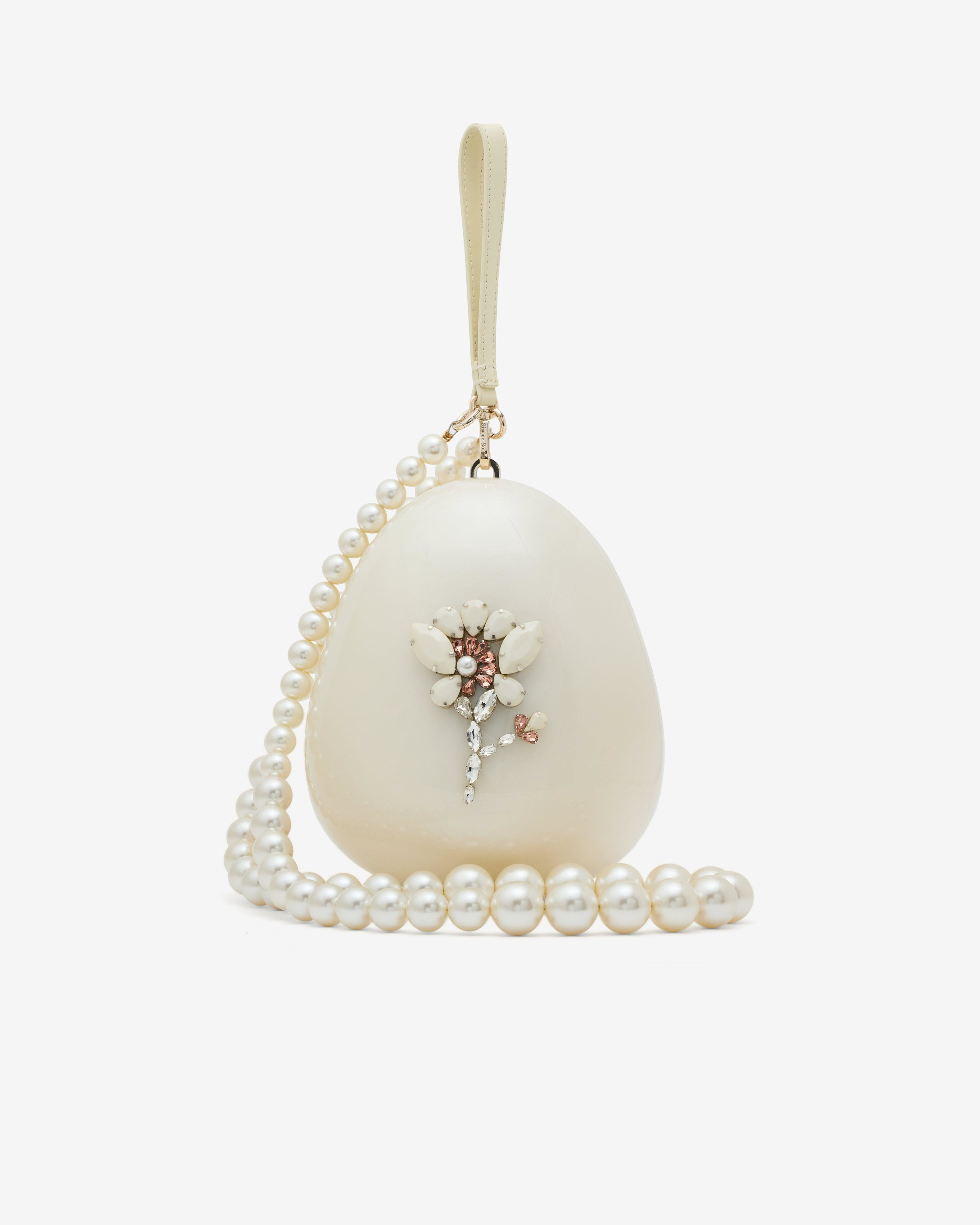 Simone Rocha - Women's Large Pearl Crossbody Egg Bag - (Pearl) by SIMONE ROCHA