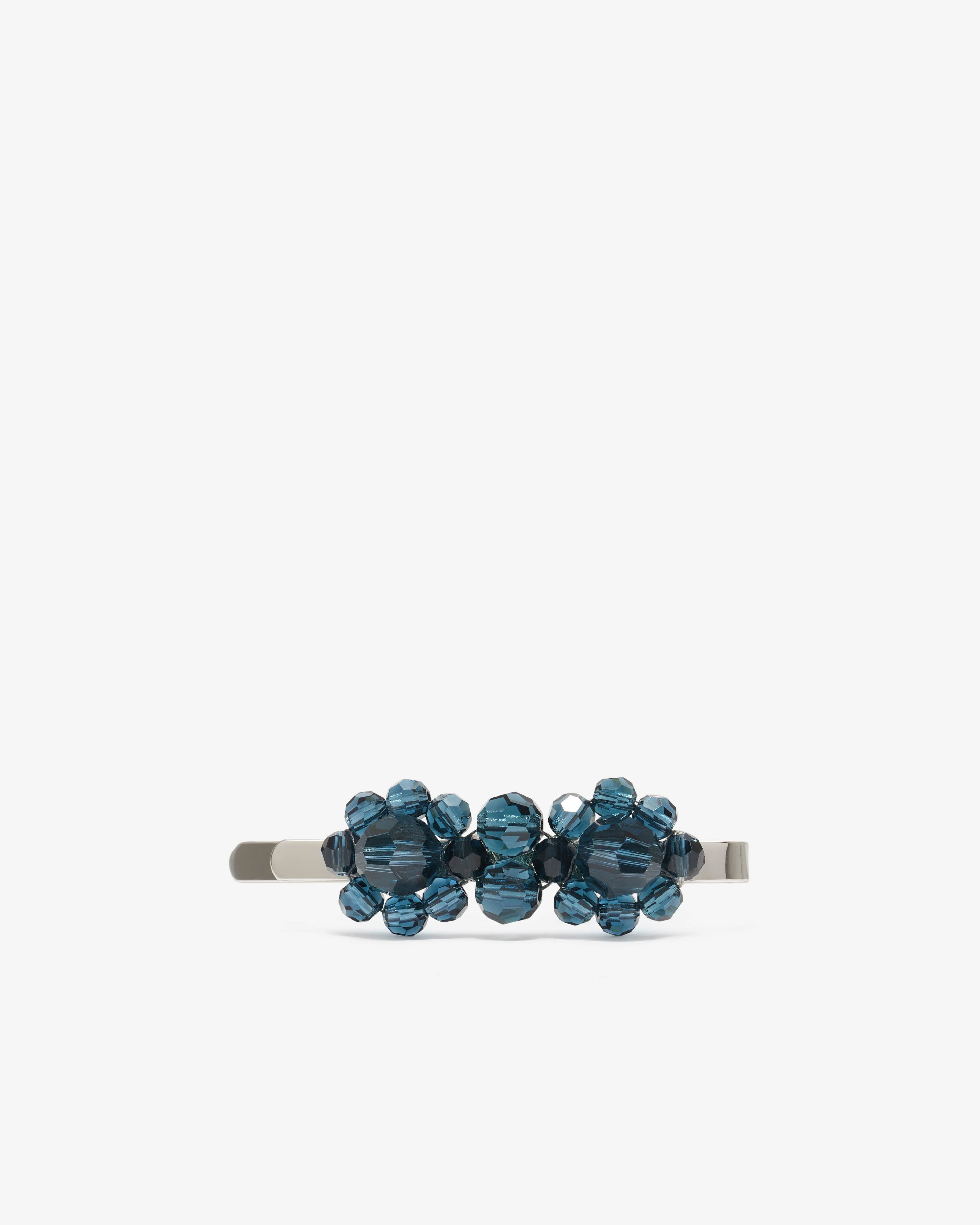 Simone Rocha - Women’s Mini Flower Hair Clip - (Indigo) by SIMONE ROCHA