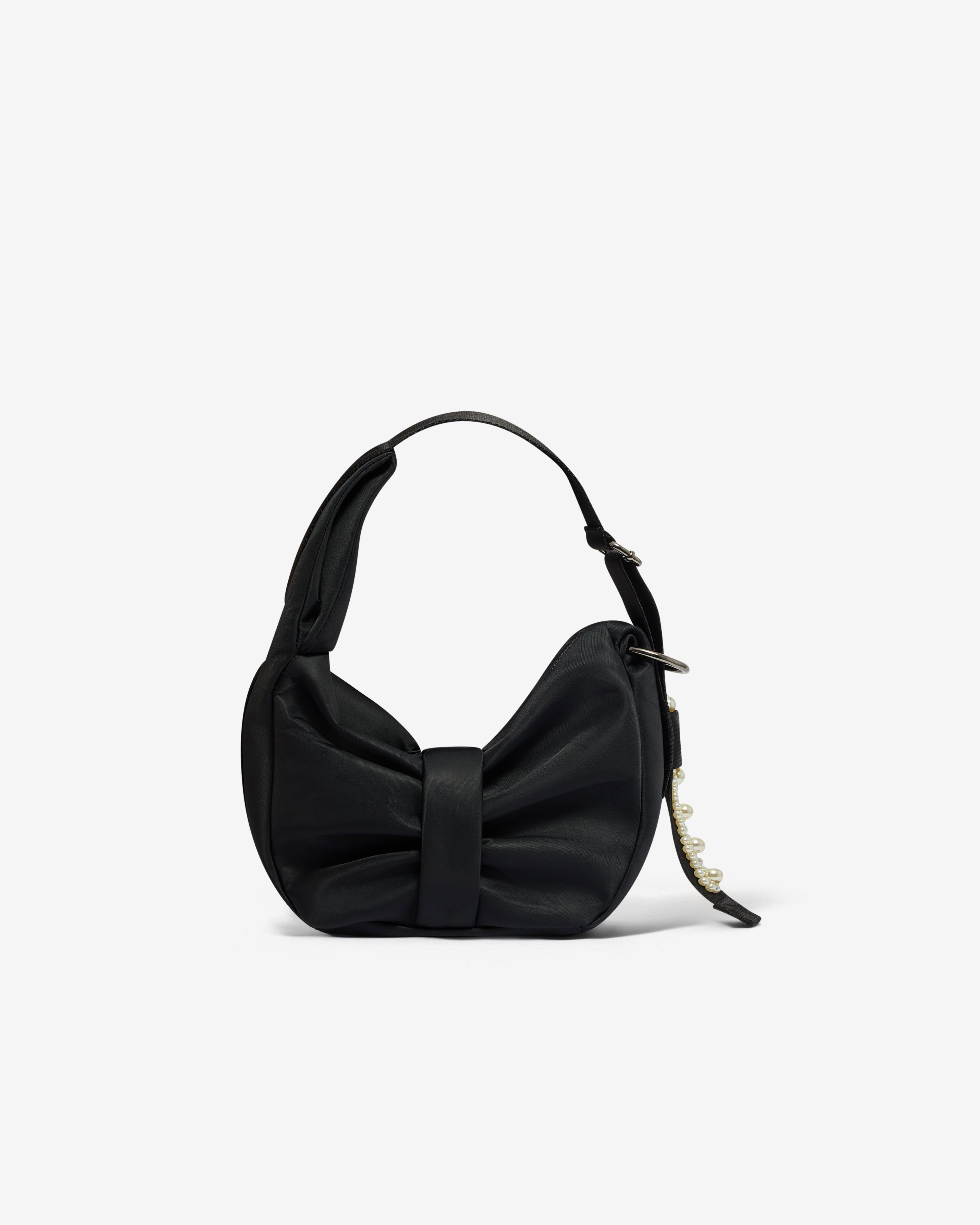 Simone Rocha - Women’s Mini Sling Bow Bag - (Black/Pearl) by SIMONE ROCHA