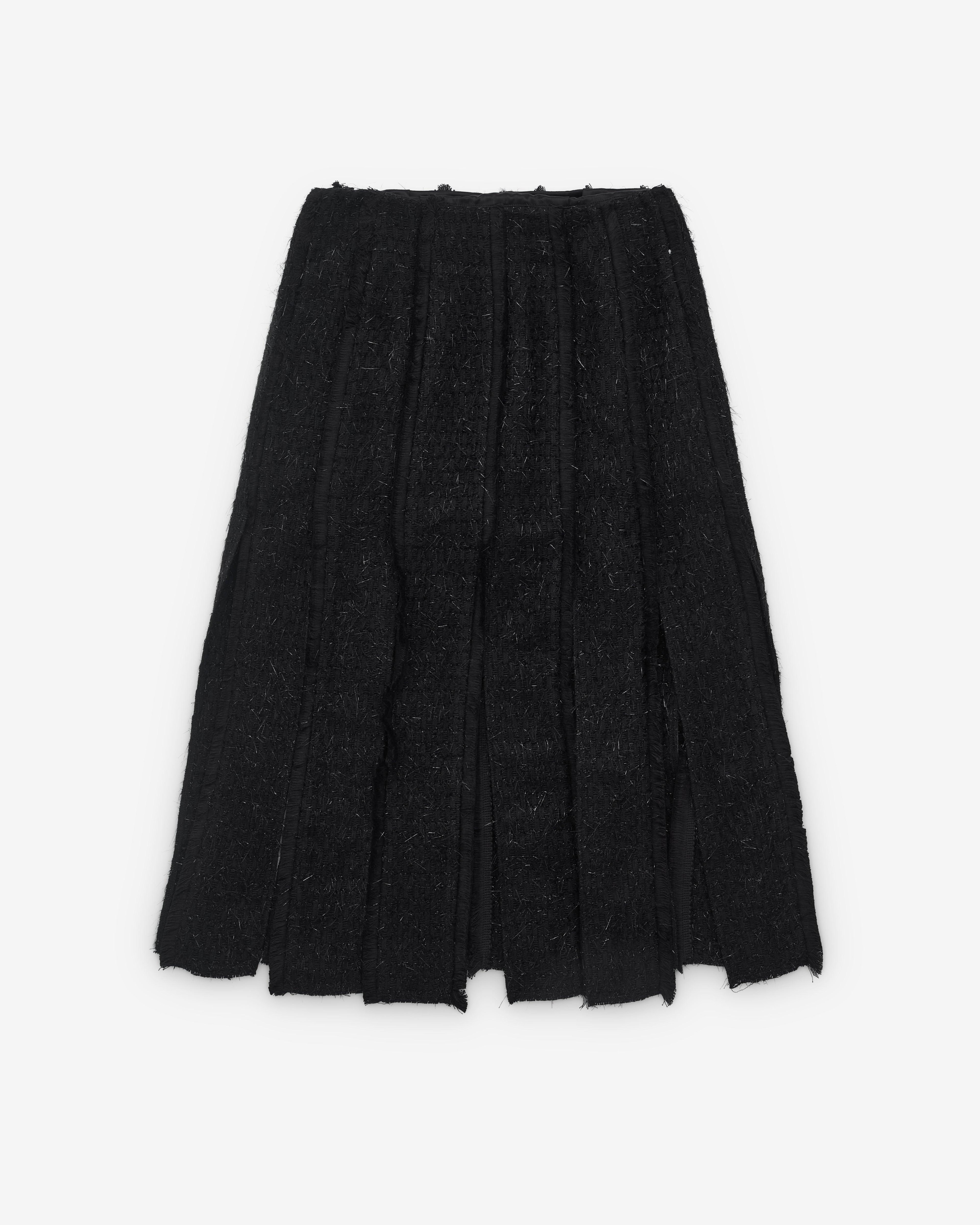 Simone Rocha - Women’s Multi Slit Fray Skirt - (Black) by SIMONE ROCHA