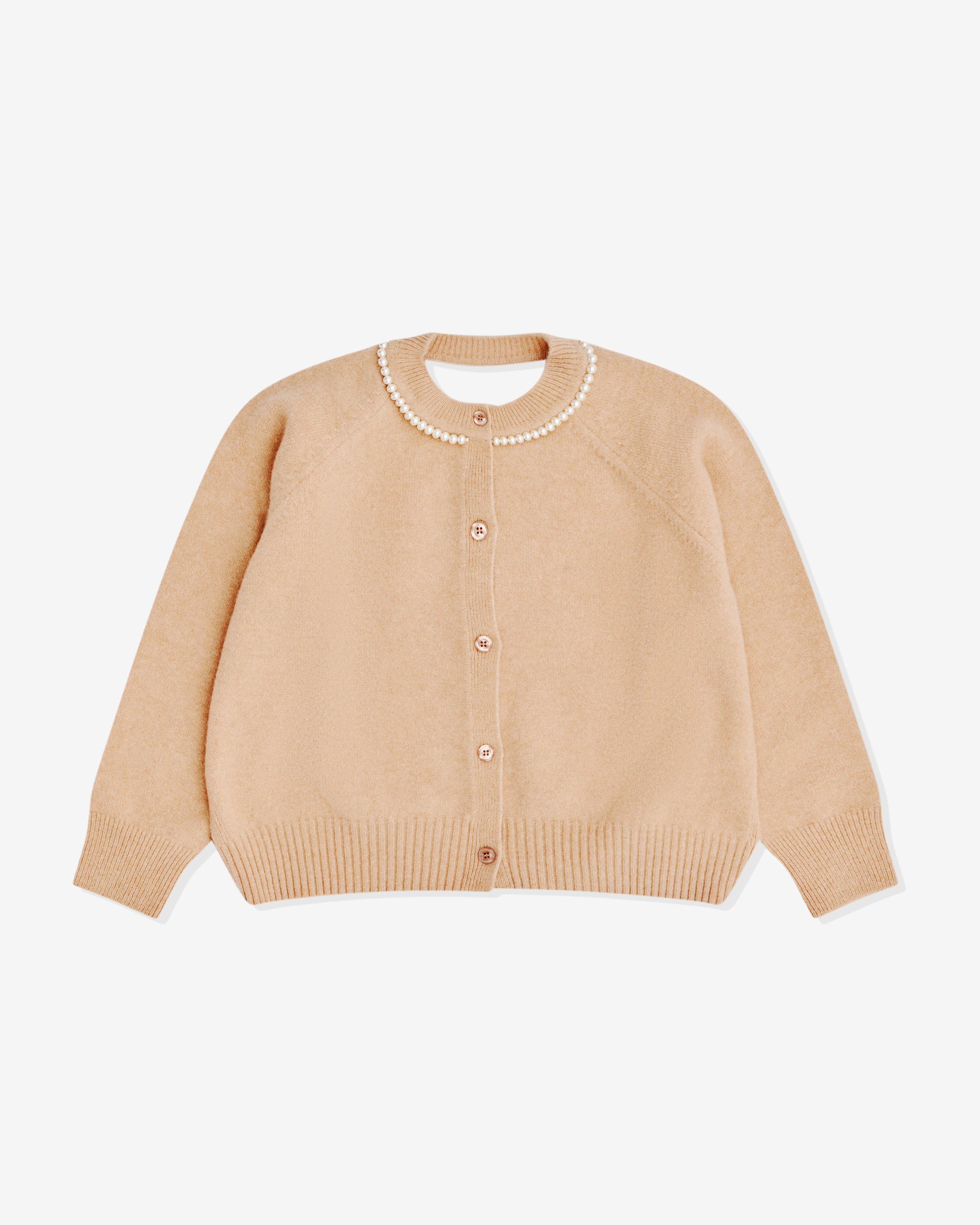 Simone Rocha - Women’s Open Back Cardigan - (Camel) by SIMONE ROCHA