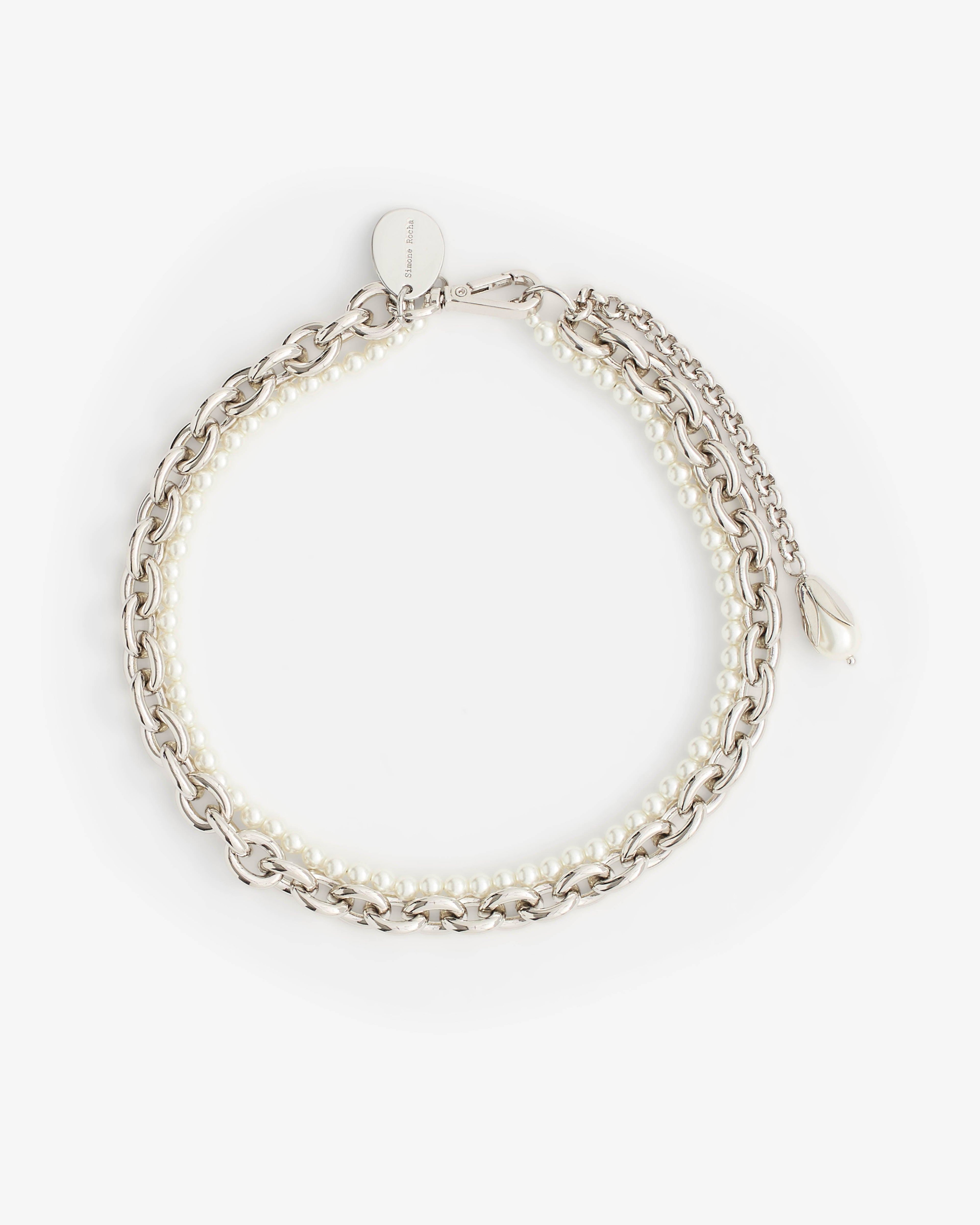 Simone Rocha - Women’s Pearl & Chain Necklace - (Pearl) by SIMONE ROCHA