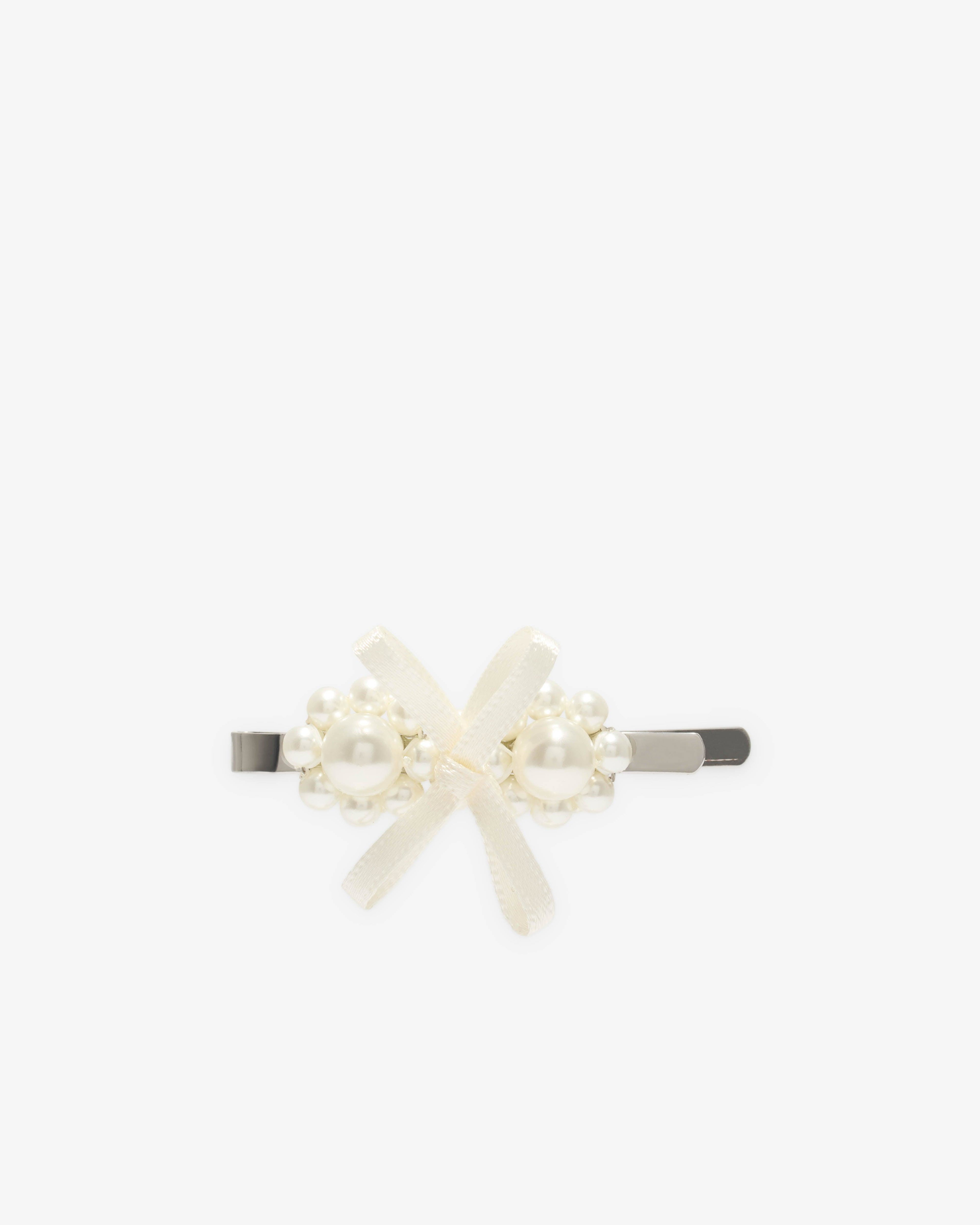 Simone Rocha - Women’s Petite Bow Detail Mini Flower - (Pearl) by SIMONE ROCHA