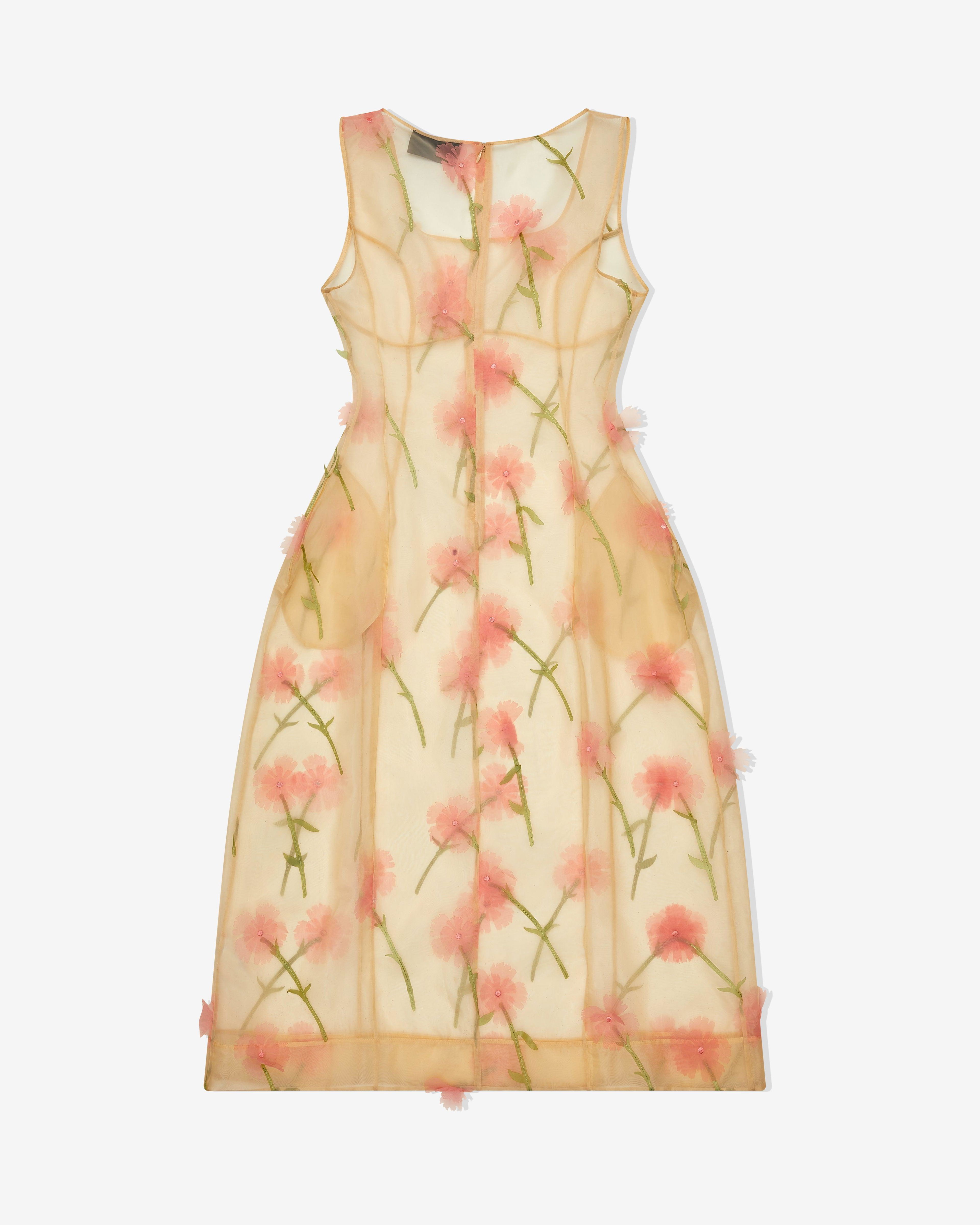 Simone Rocha - Women's Sculpted Carnation Organza Dress - (Nude) by SIMONE ROCHA