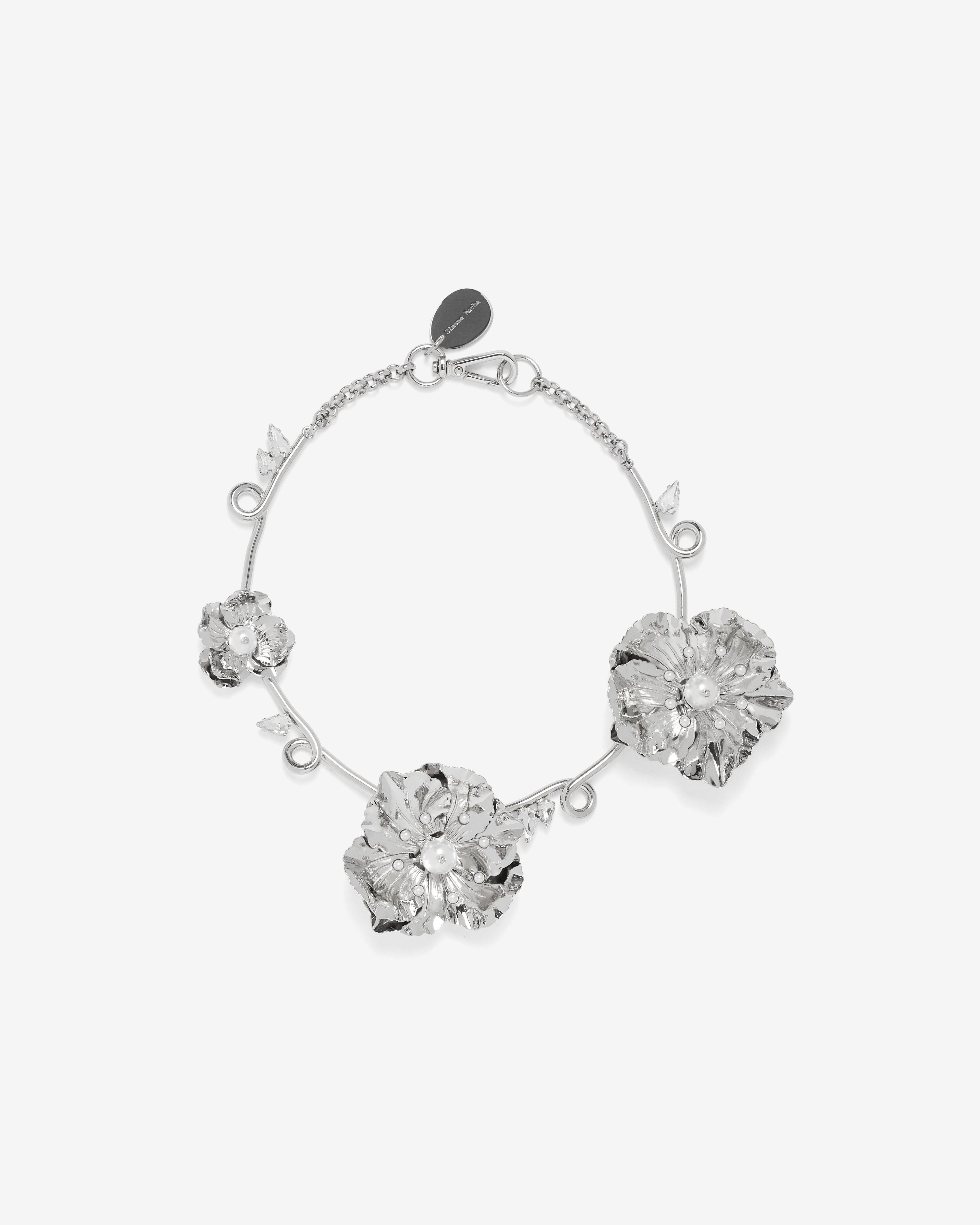 Simone Rocha - Women's Turbo Blooming Poppy Necklace - (Silver) by SIMONE ROCHA