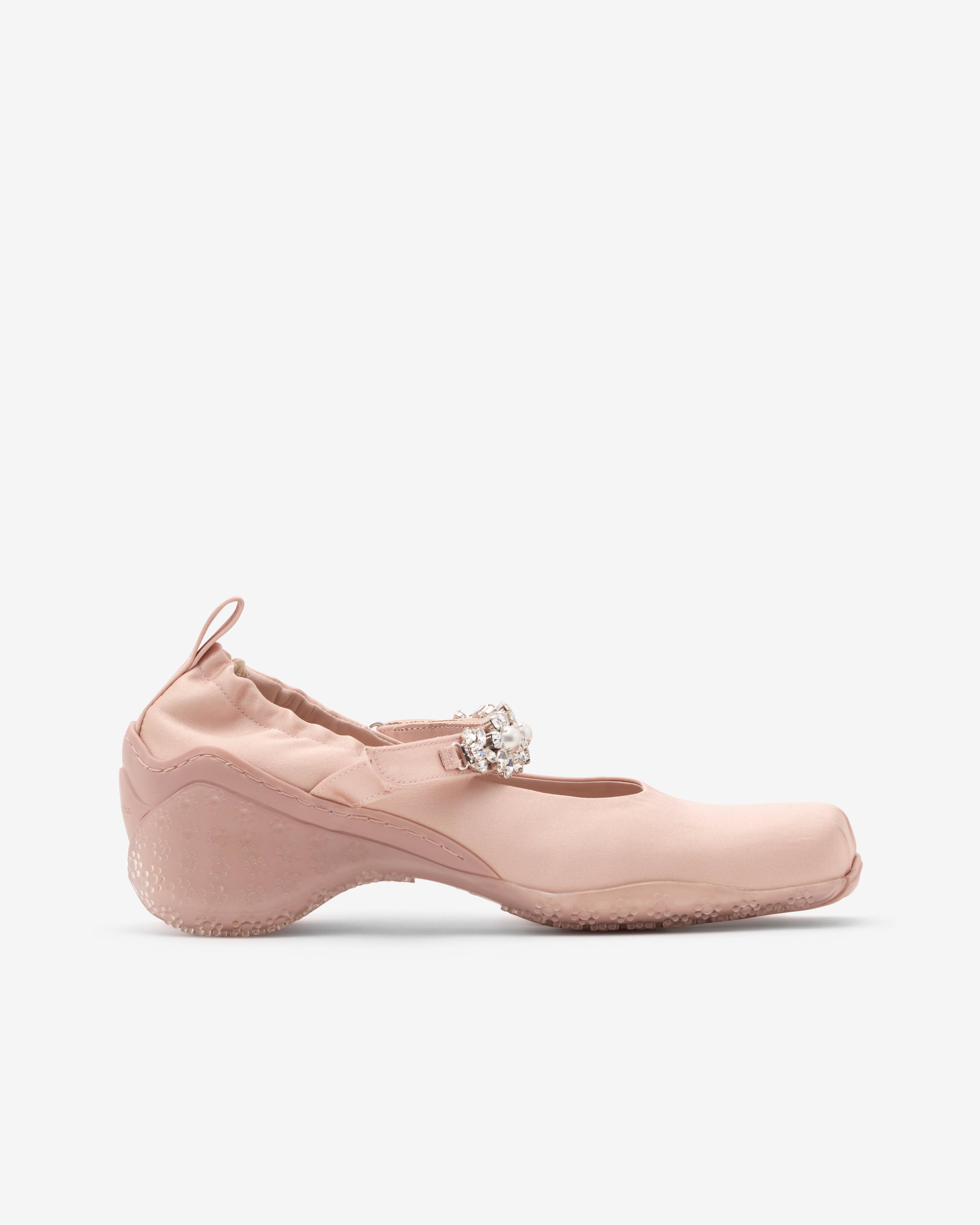 Simone Rocha - Women's Turbo Embellished Ballet Runner - (Nude/Clear) by SIMONE ROCHA