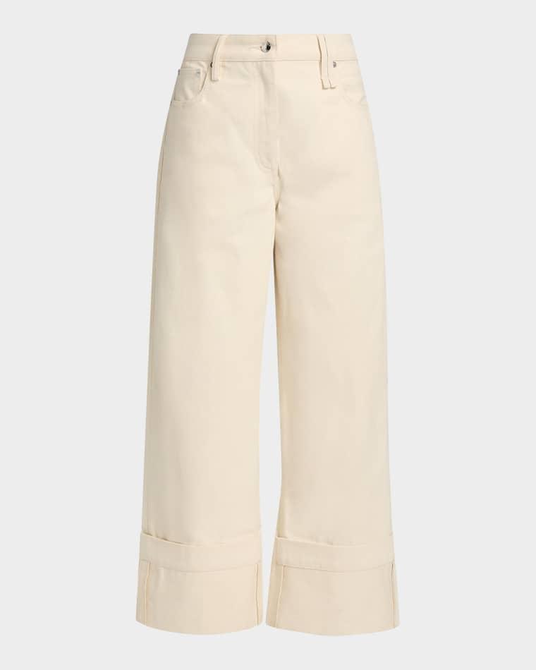 Straight-Leg Cuffed Ankle Jeans by SIMONE ROCHA