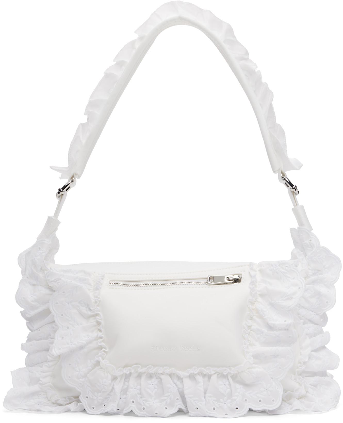 White Pillowcase Shoulder Bag by SIMONE ROCHA