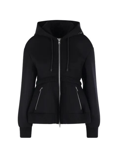 bead-embellished zip-up hoodie by SIMONE ROCHA