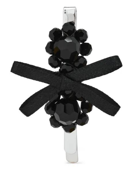 beaded bow hair accessory by SIMONE ROCHA