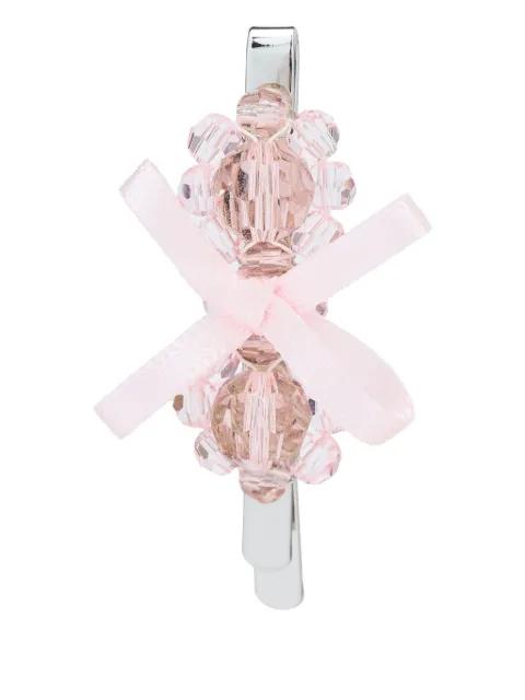 bow crystal flower hair clip by SIMONE ROCHA bow crystal flower hair clip by SIMONE ROCHA