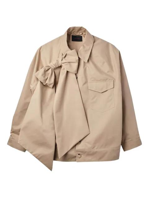 bow-detail dolman-sleeve jacket by SIMONE ROCHA