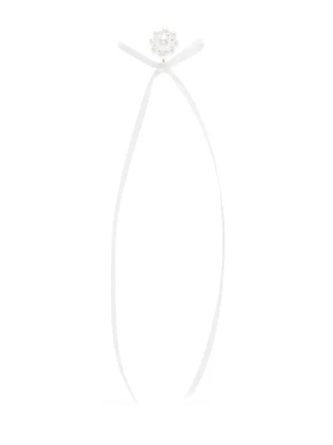 bow ribbon stud earrings by SIMONE ROCHA