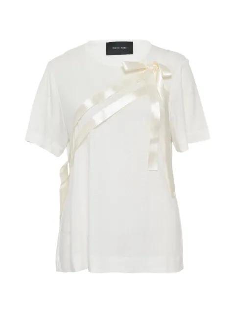 bow sash T-shirt by SIMONE ROCHA
