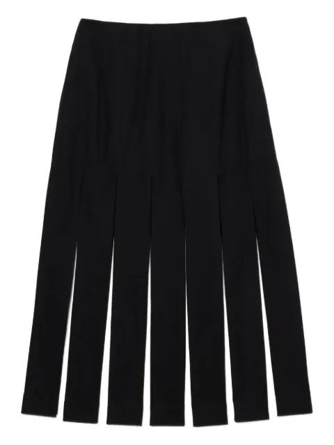 contrast-panel midi skirt by SIMONE ROCHA