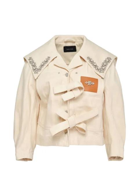 crystal-embellished bow-detail jacket by SIMONE ROCHA