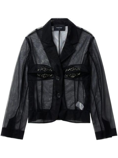 crystal-embellished shirt by SIMONE ROCHA