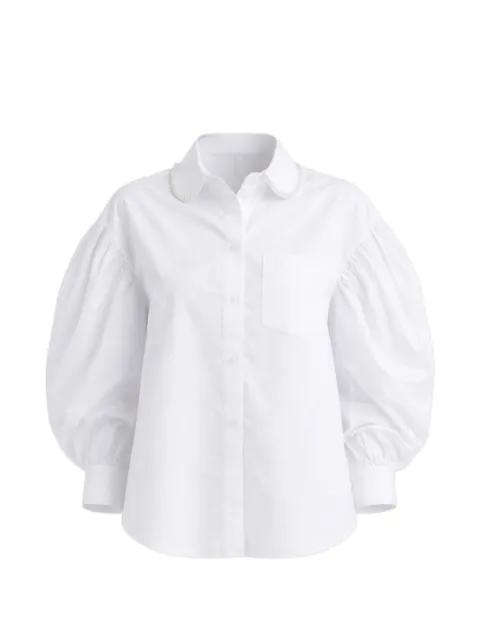 draped embroideredl shirt by SIMONE ROCHA
