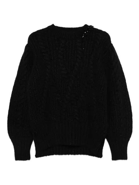embellished cable-knit sweater by SIMONE ROCHA